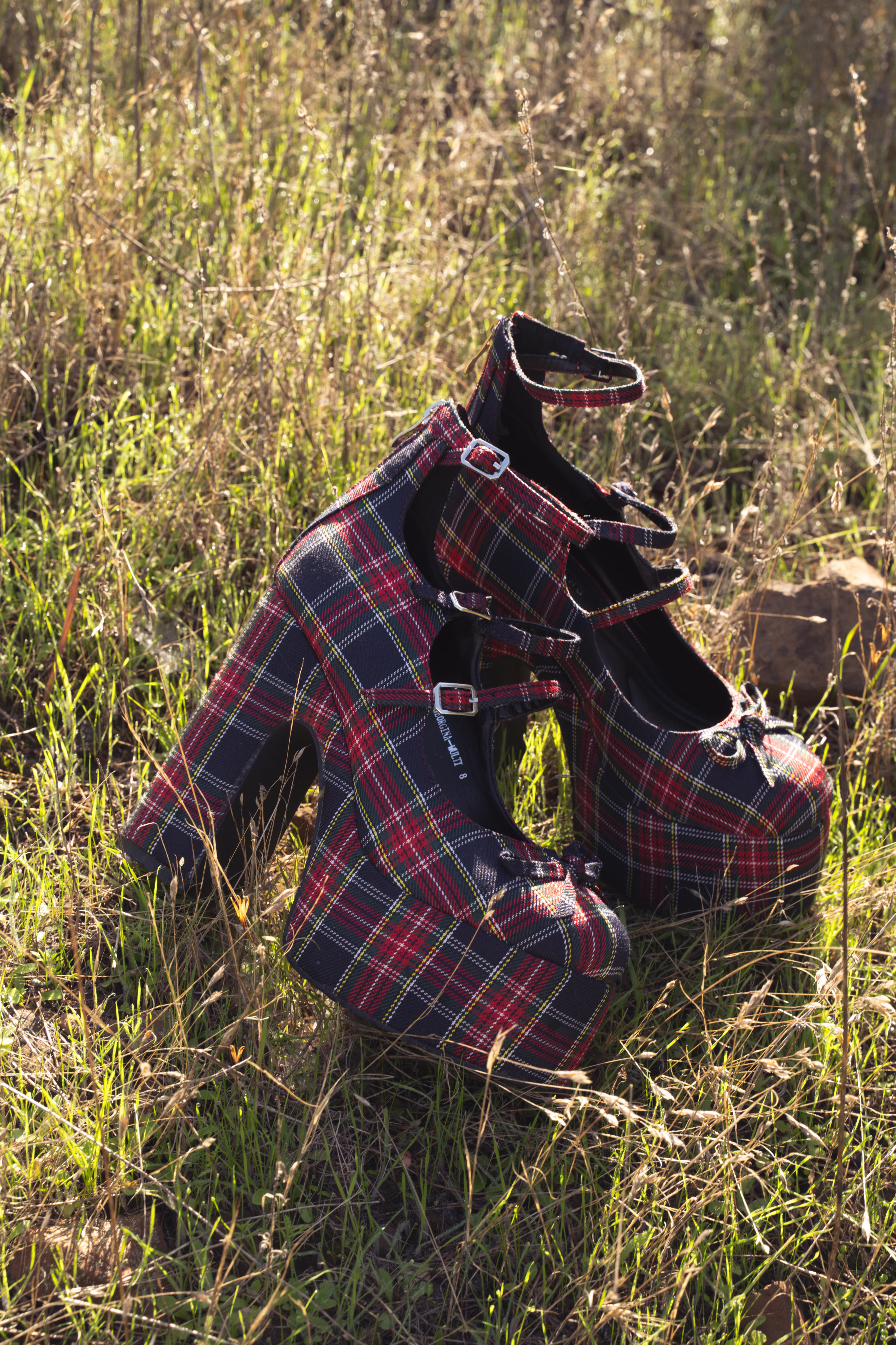 GEORGINA-MULTI PLAID PLATFORM MARY JANE - Image 7
