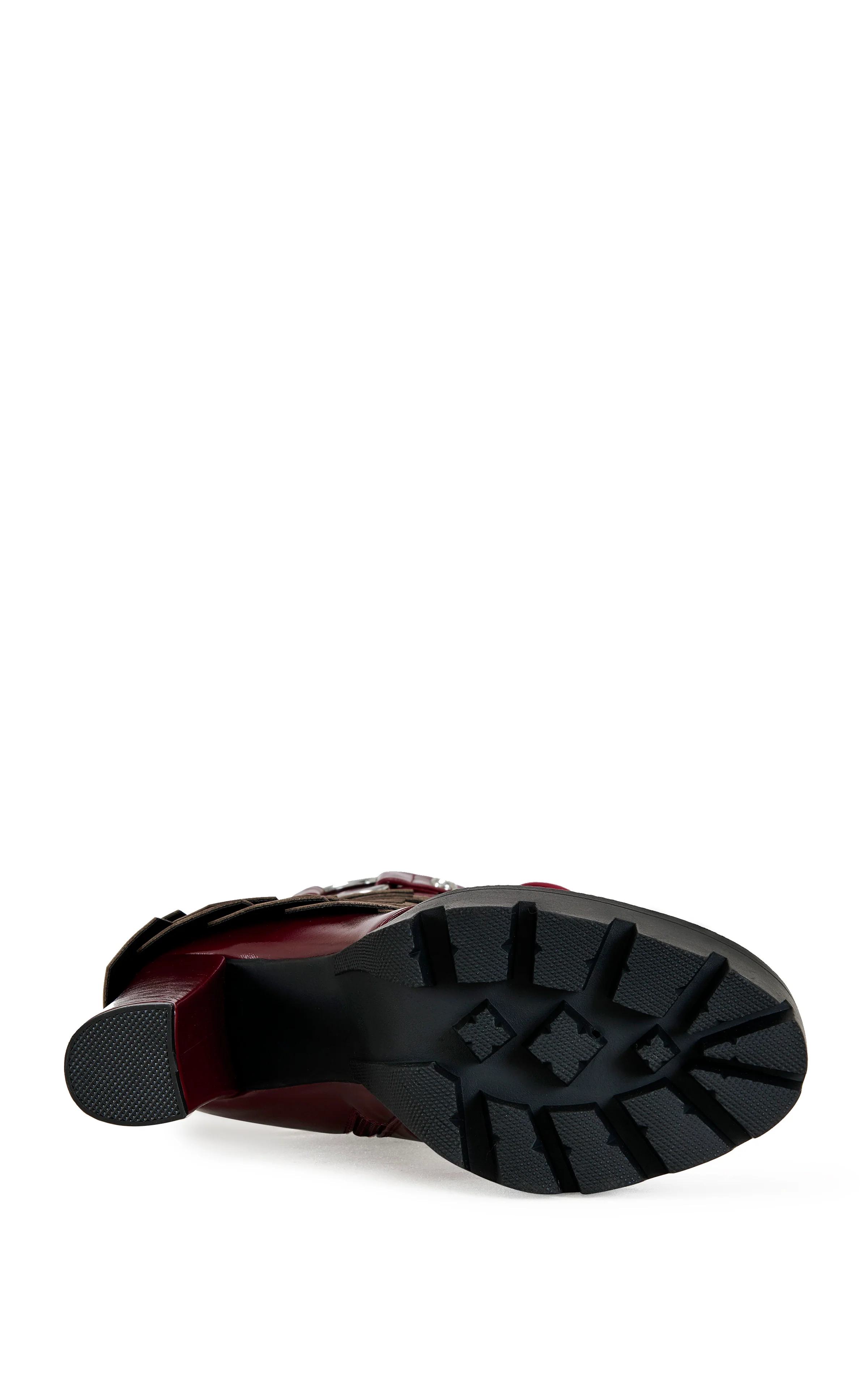 GERNOT-BURGUNDY PLATFORM BOOTIE - Image 4
