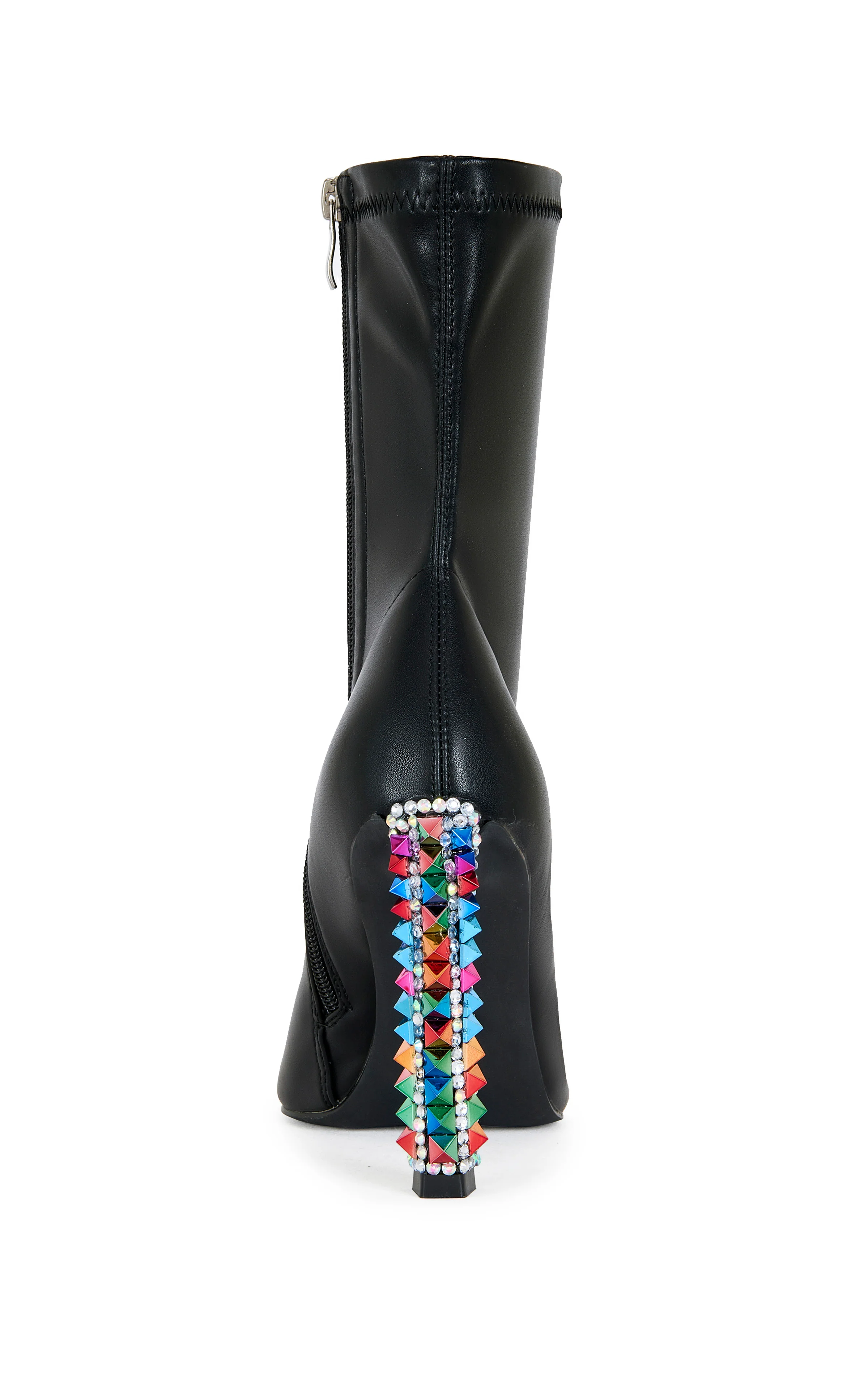 GRYFFON-BLACK MULTI STUDDED STILETTO BOOTIE - Image 4