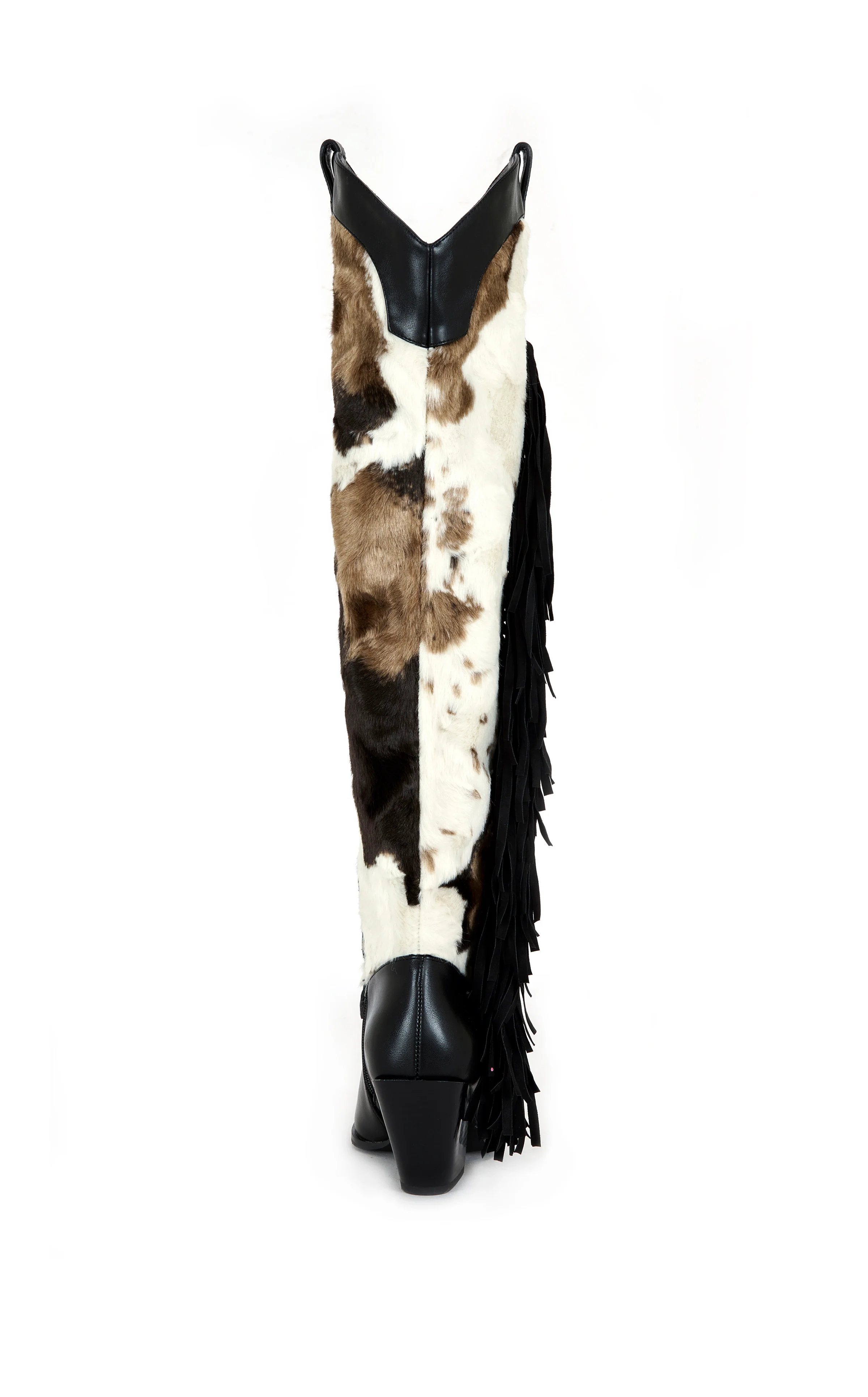 GWAYNE-BLACKMULTI COW PRINT WESTERN BOOT - Image 3