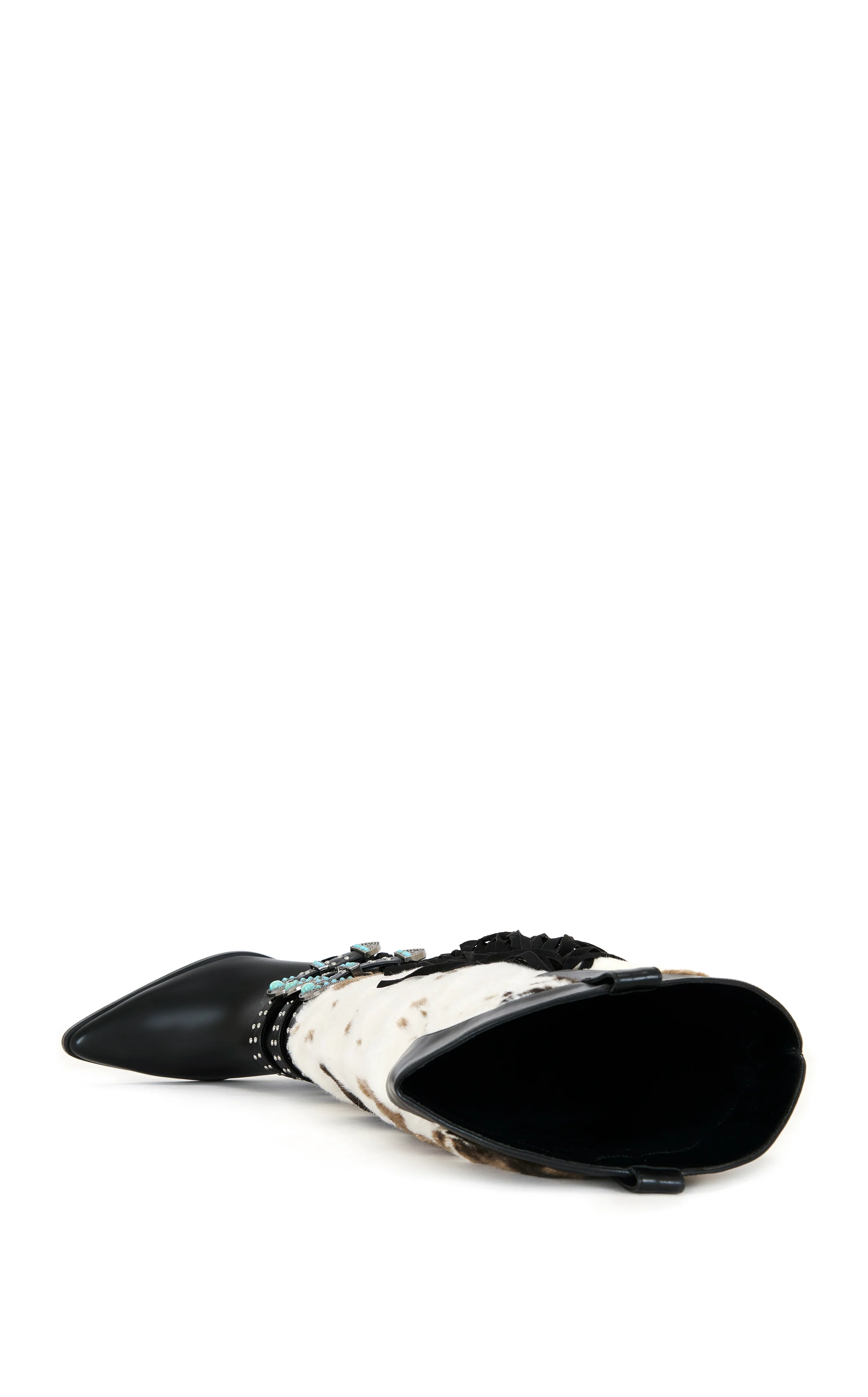 GWAYNE-BLACKMULTI COW PRINT WESTERN BOOT - Image 5