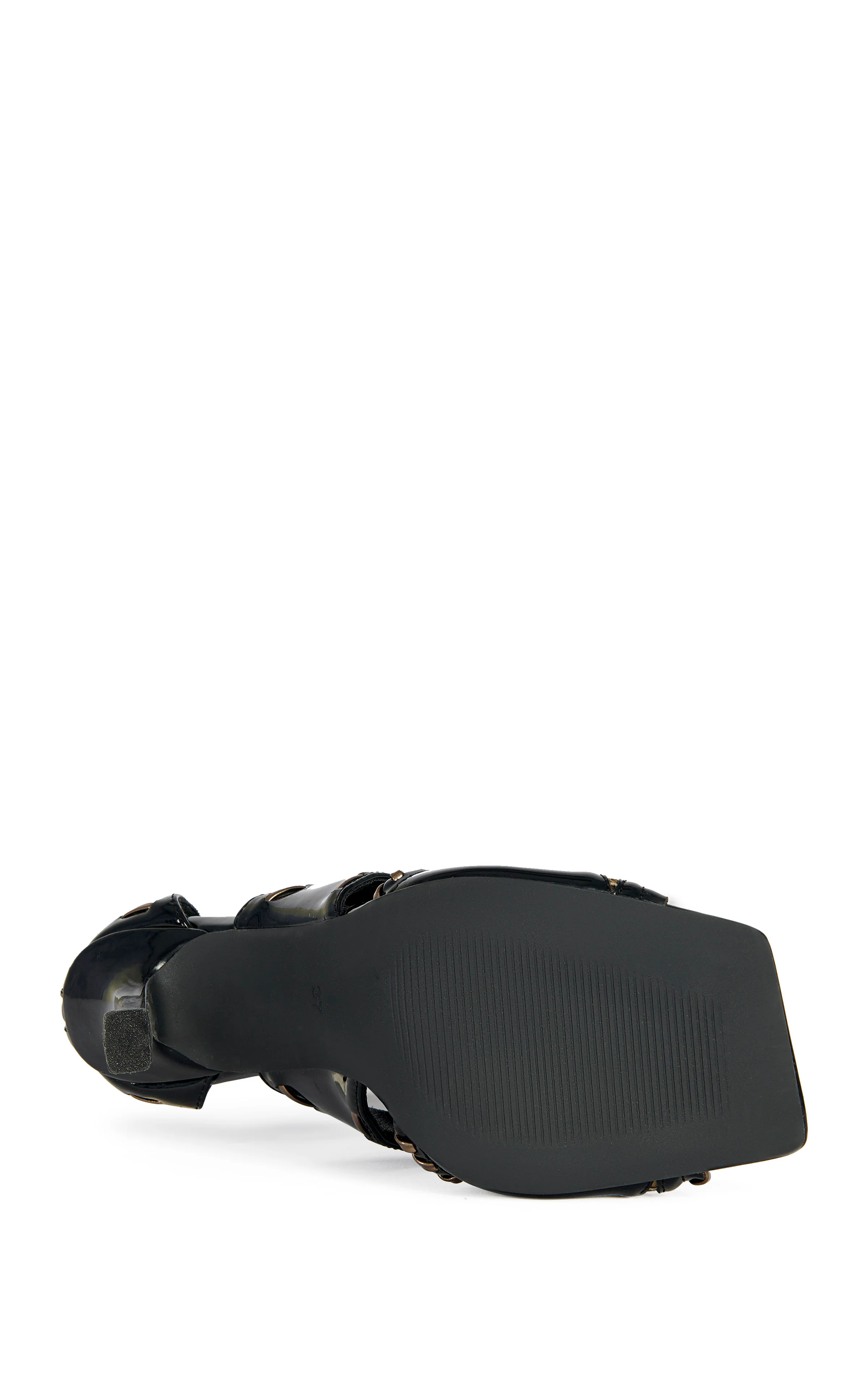 INDRANI-BLACK GLADIATOR STILETTO SANDAL BOOTIE - Image 4