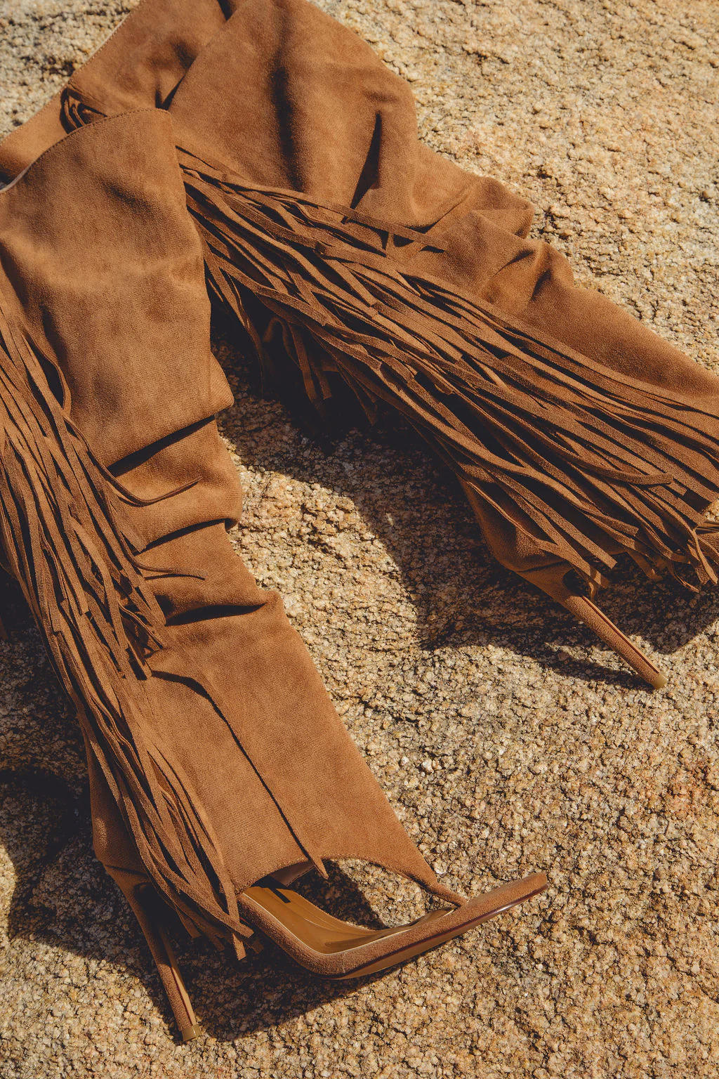 JOHANNA-TAN FRINGE STILETTO SANDAL BOOT - Image 8