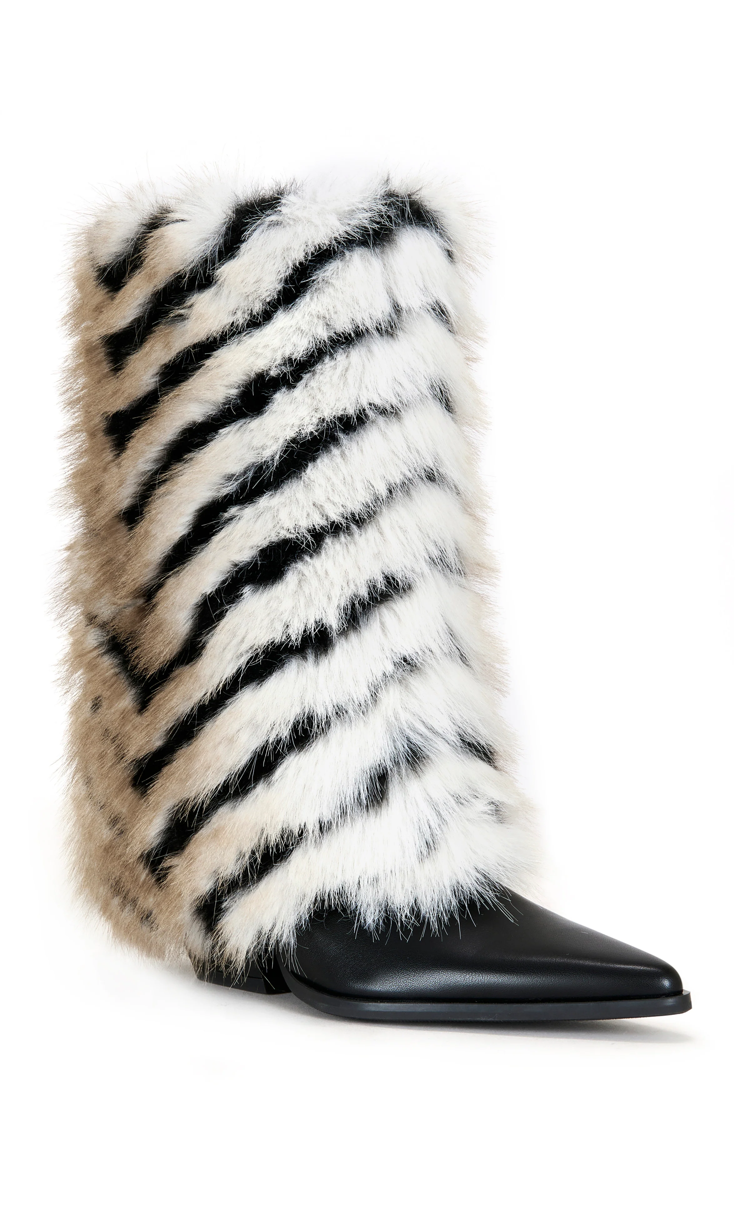 JONETTE-BLACKMULTI FAUX FUR BOOTIE - Image 3