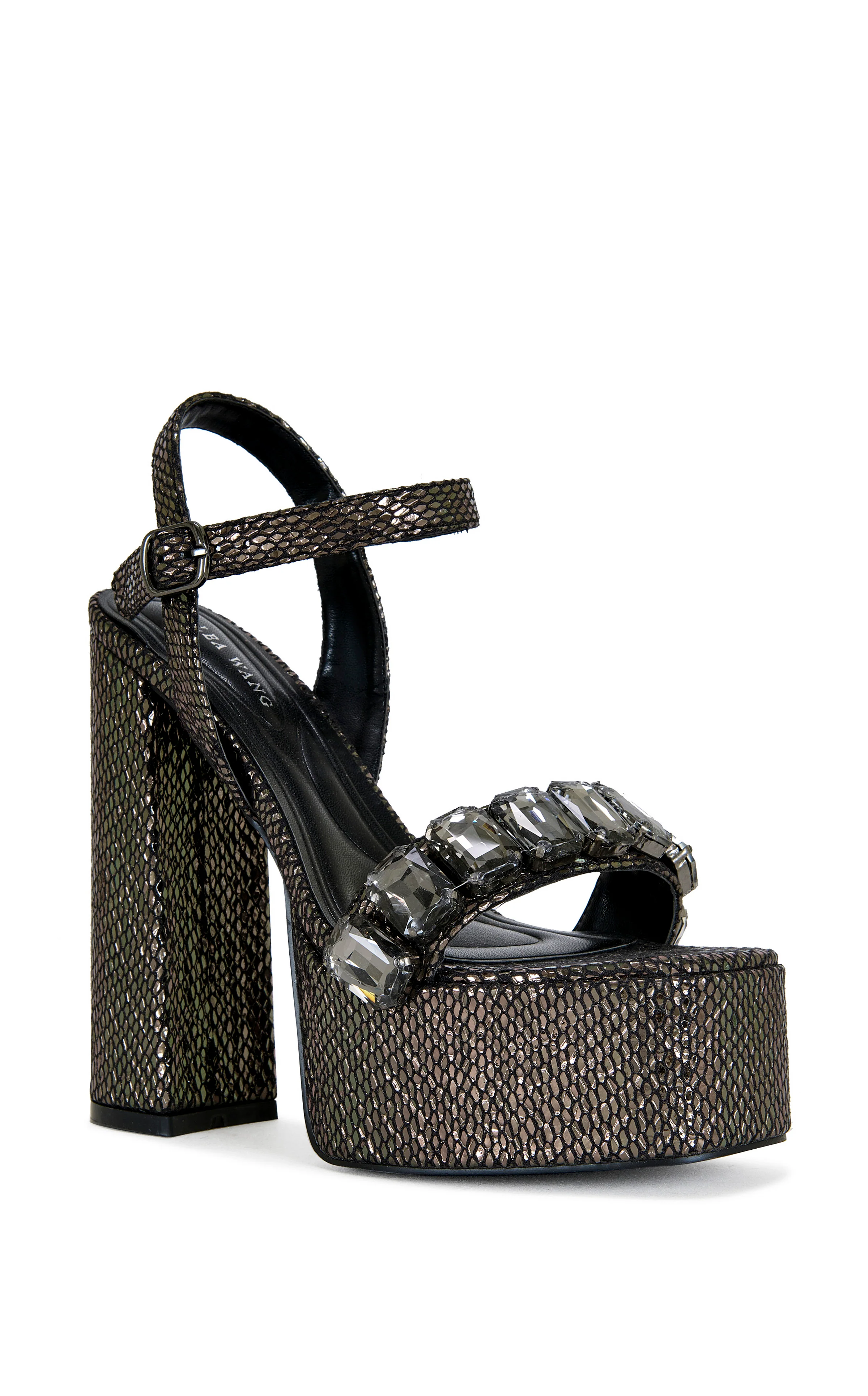KAMILLA-BLACK PLATFORM SANDAL - Image 2