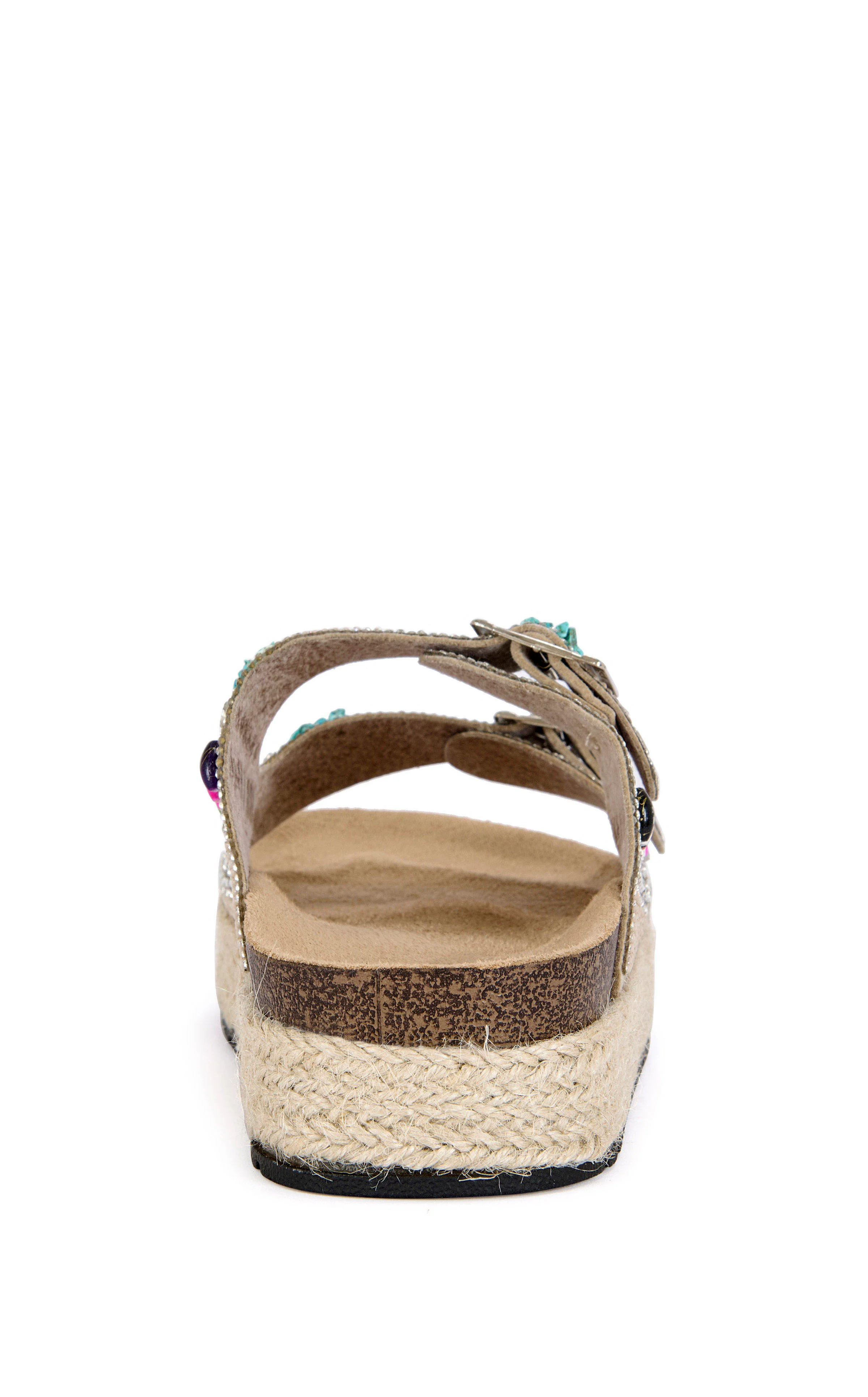 KAYLUM-BEIGE FLATFORM SANDAL - Image 3