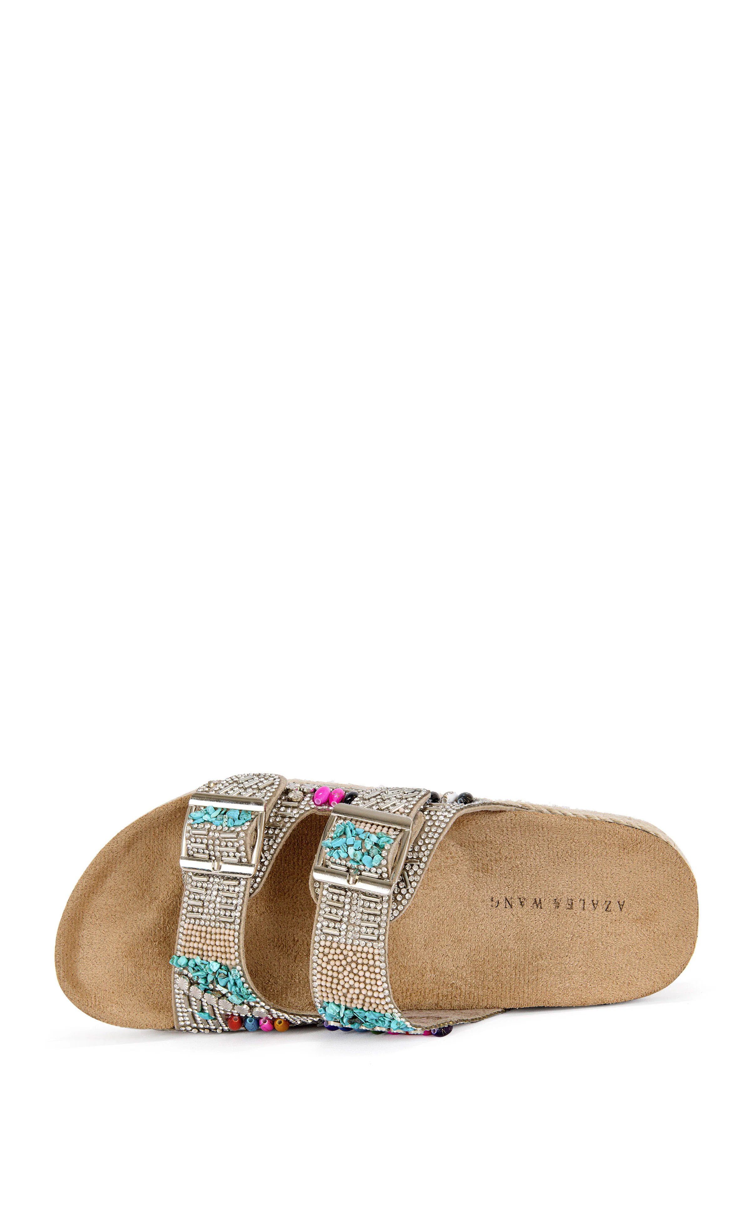 KAYLUM-BEIGE FLATFORM SANDAL - Image 4