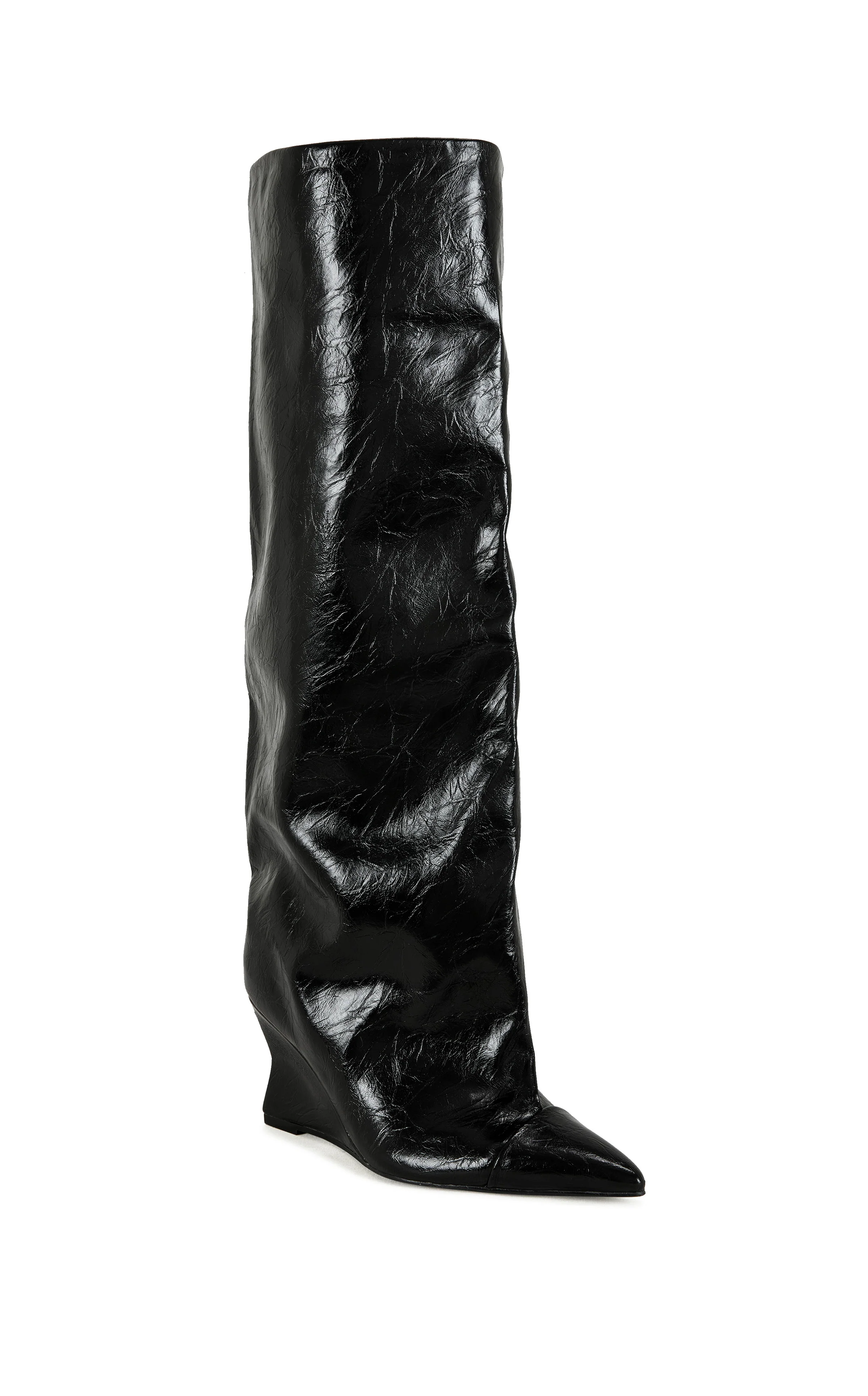 KENYA-BLACK WEDGE BOOT - Image 3