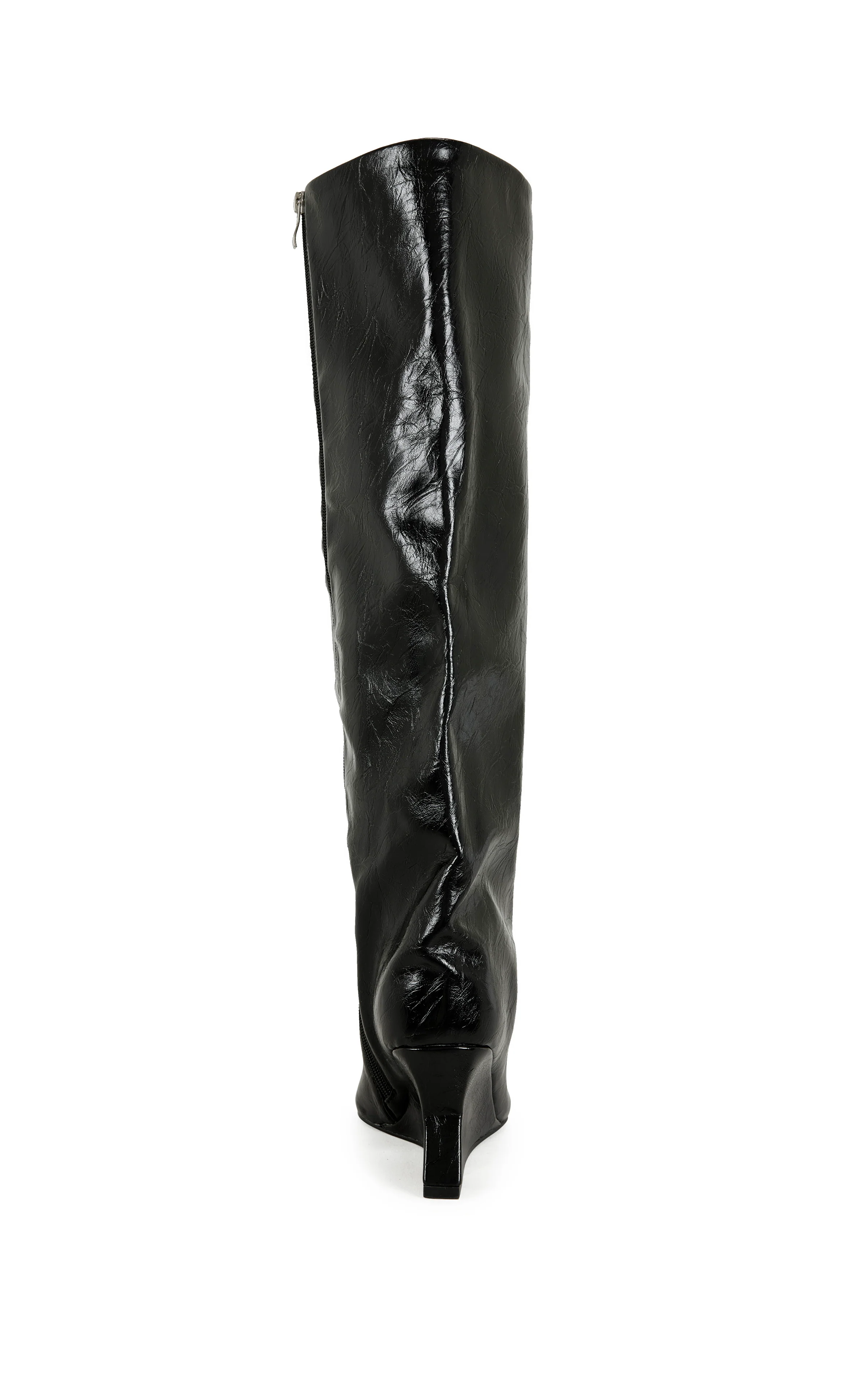 KENYA-BLACK WEDGE BOOT - Image 4
