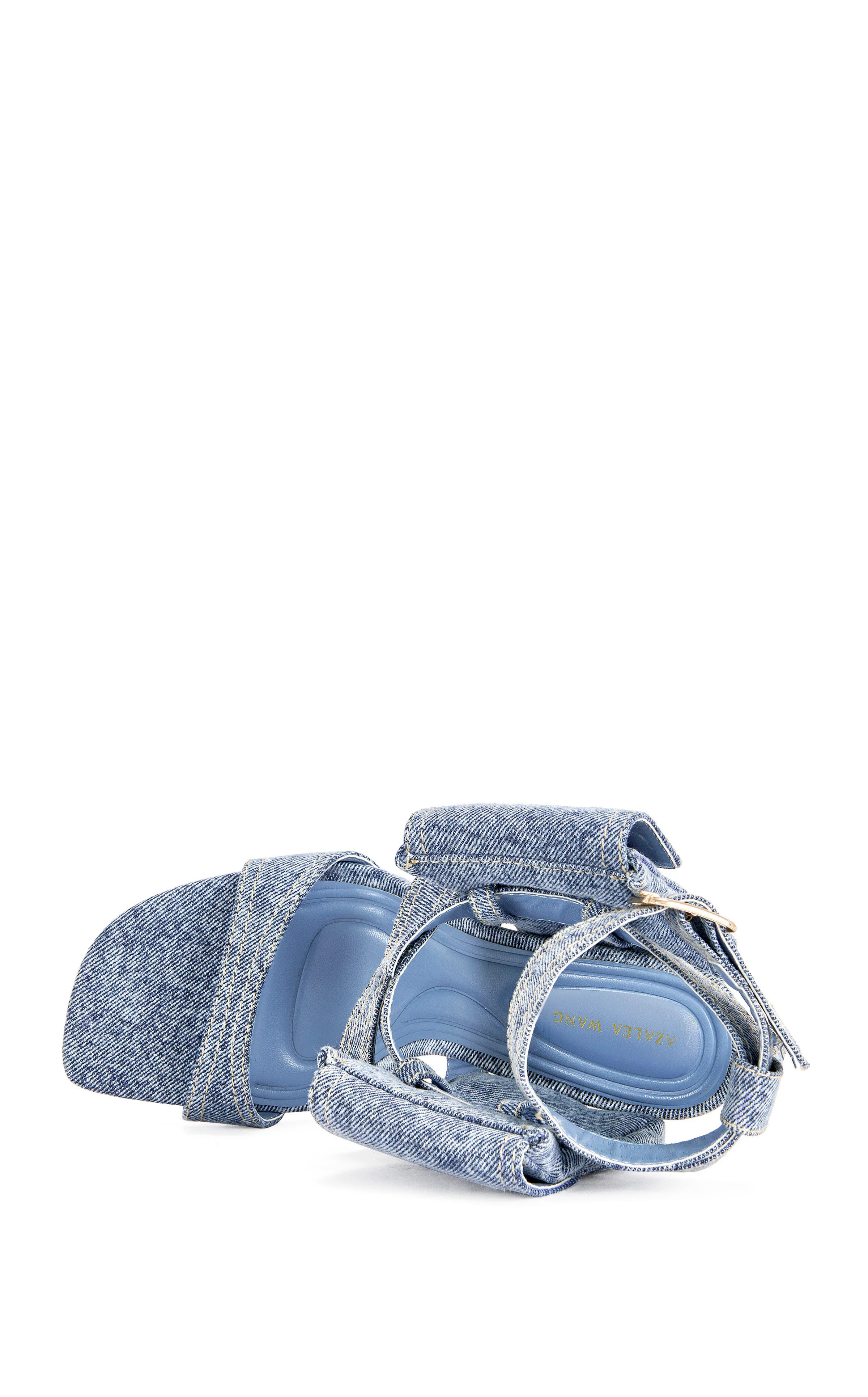 KERSHAW-DENIM POCKET STILETTO SANDAL - Image 4