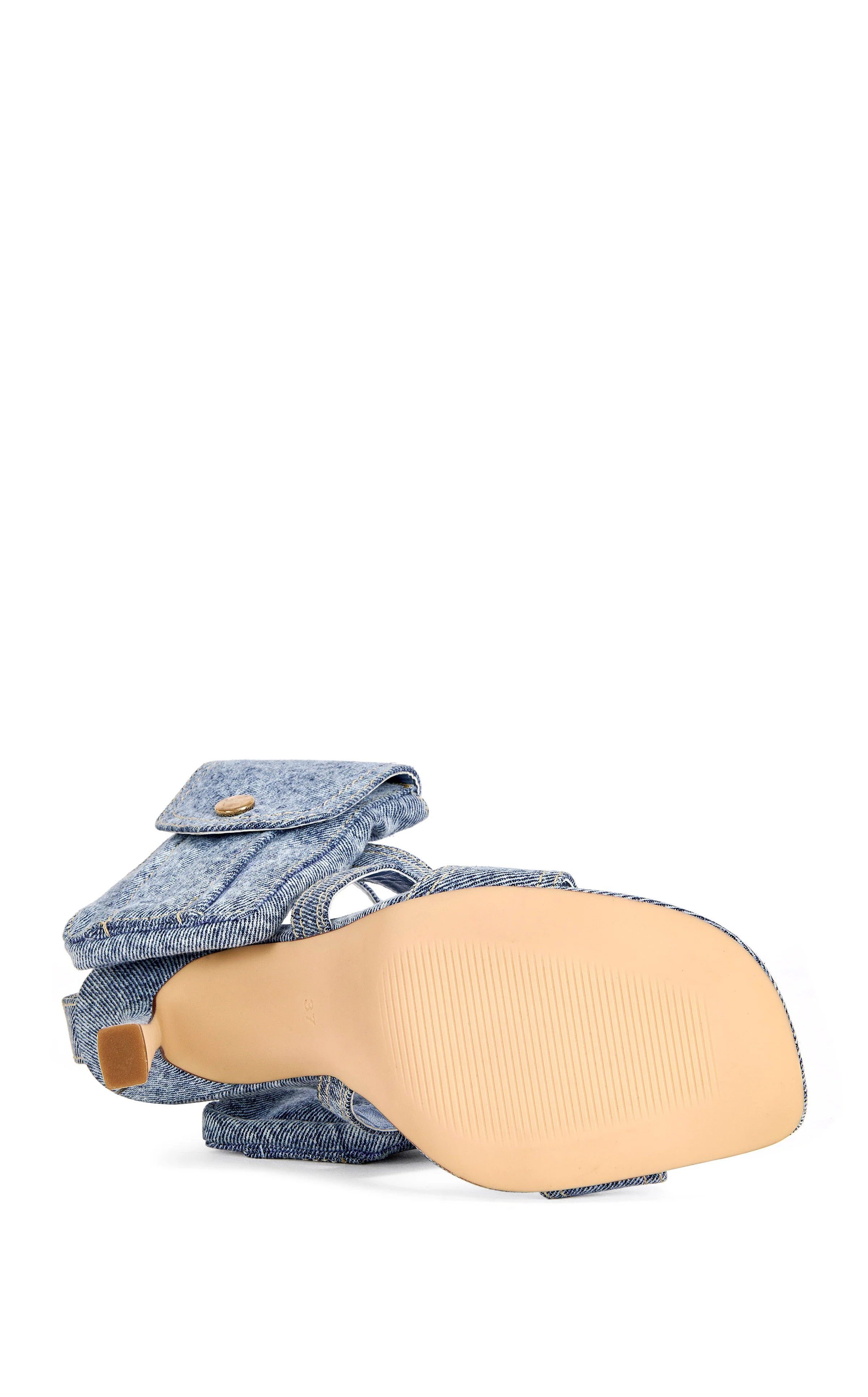 KERSHAW-DENIM POCKET STILETTO SANDAL - Image 5