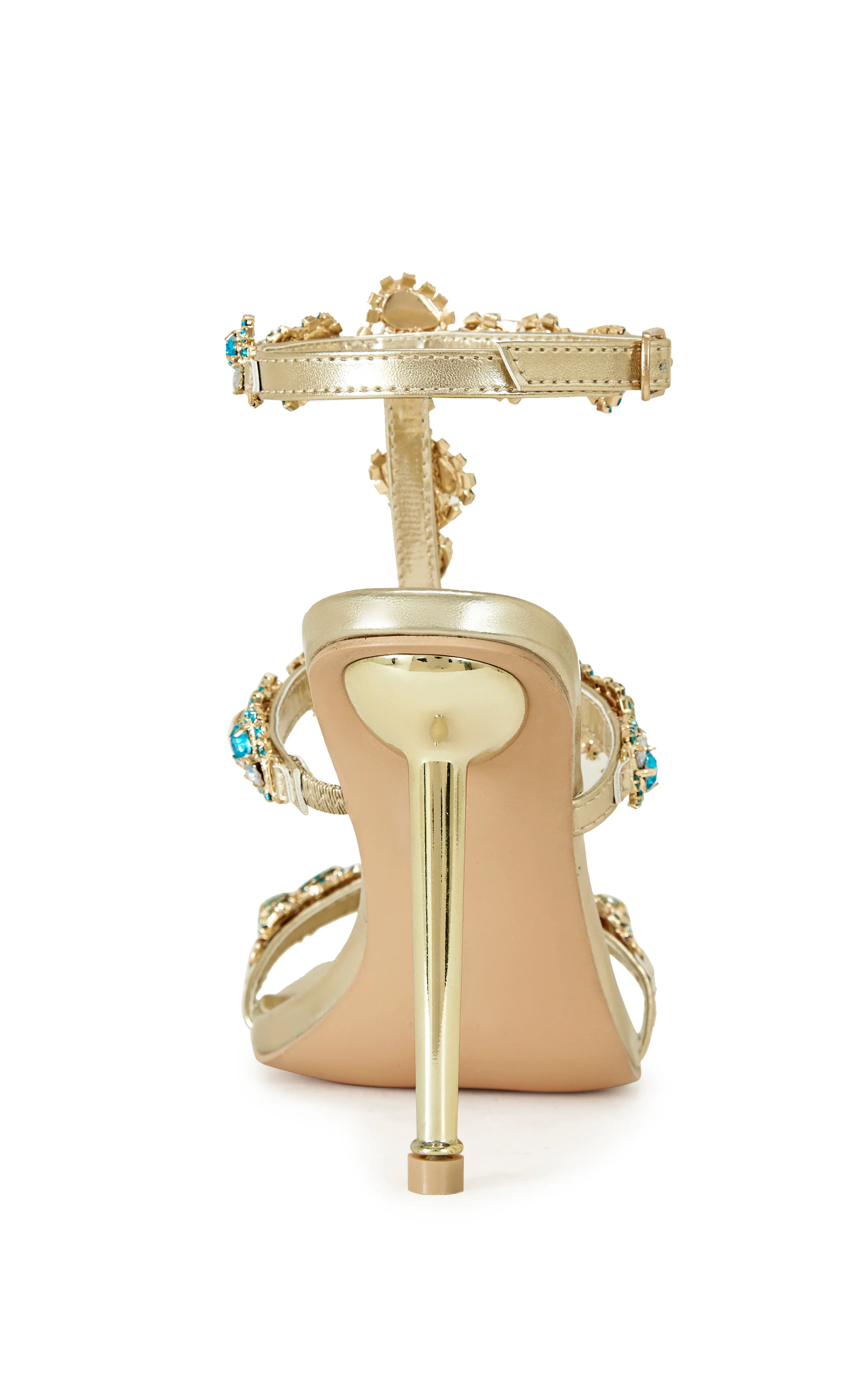 KHAI-GOLD STILETTO SANDAL - Image 3
