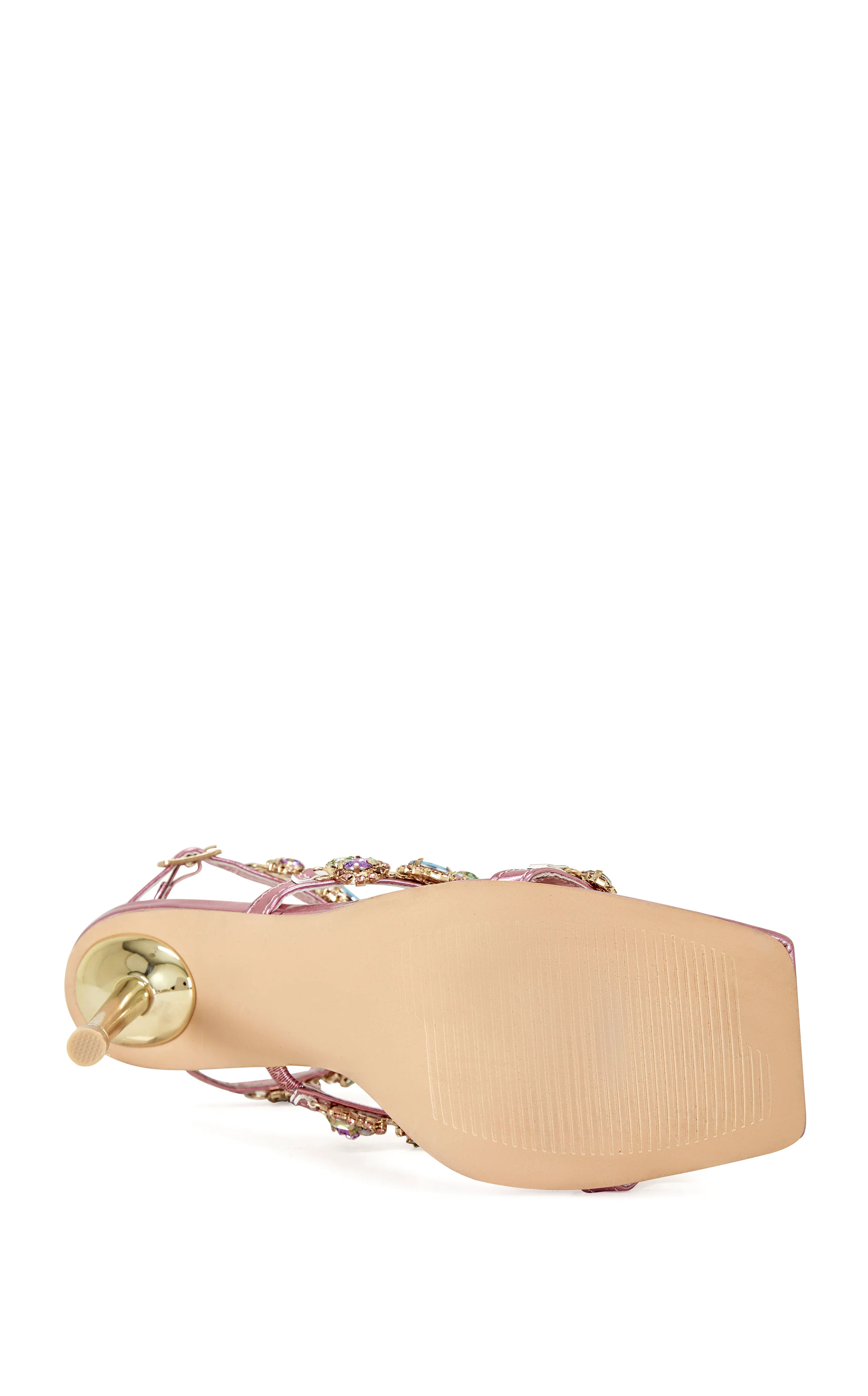 KHAI-PINK EMBELLISHED STILETTO SANDAL - Image 5