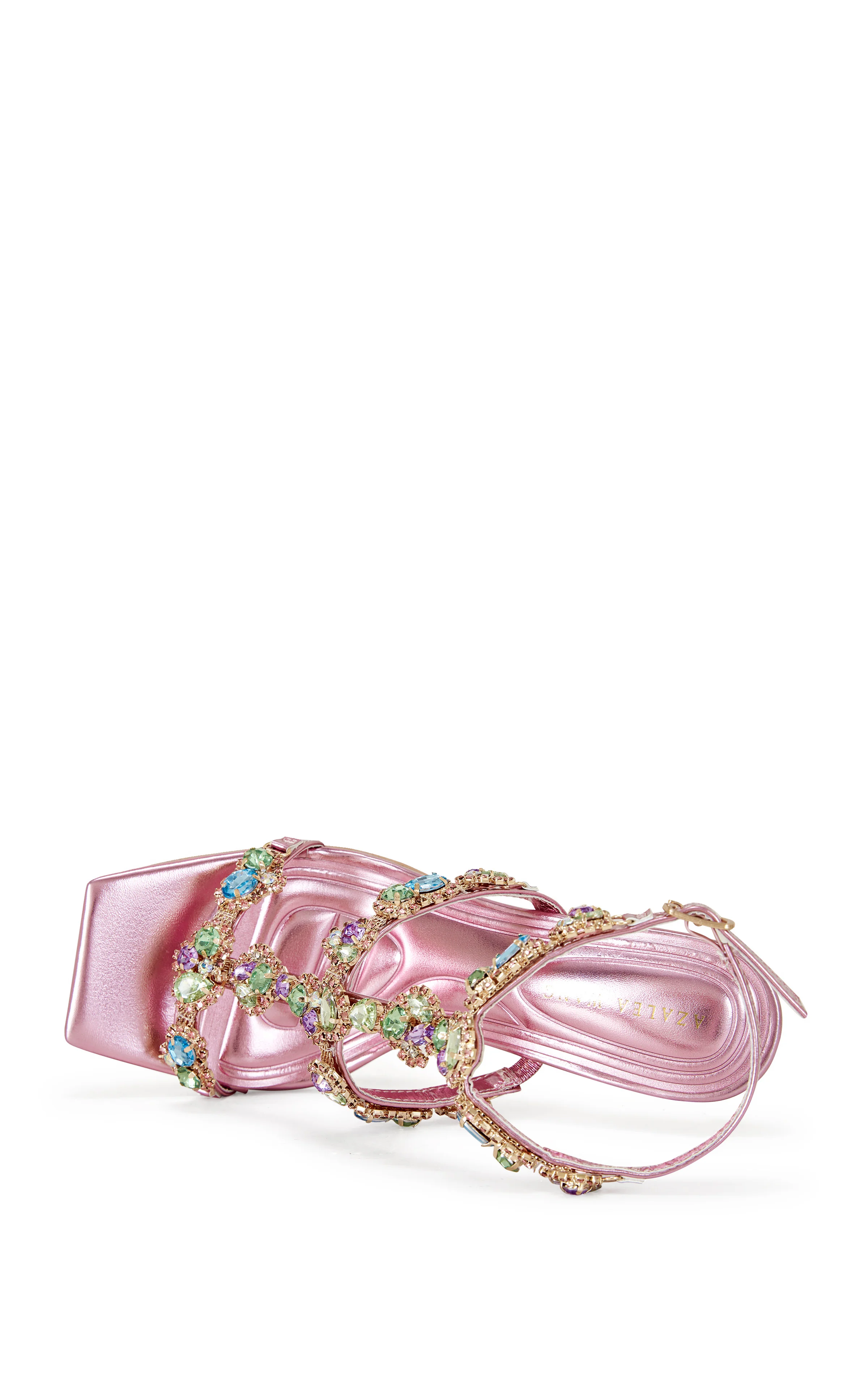 KHAI-PINK EMBELLISHED STILETTO SANDAL - Image 6