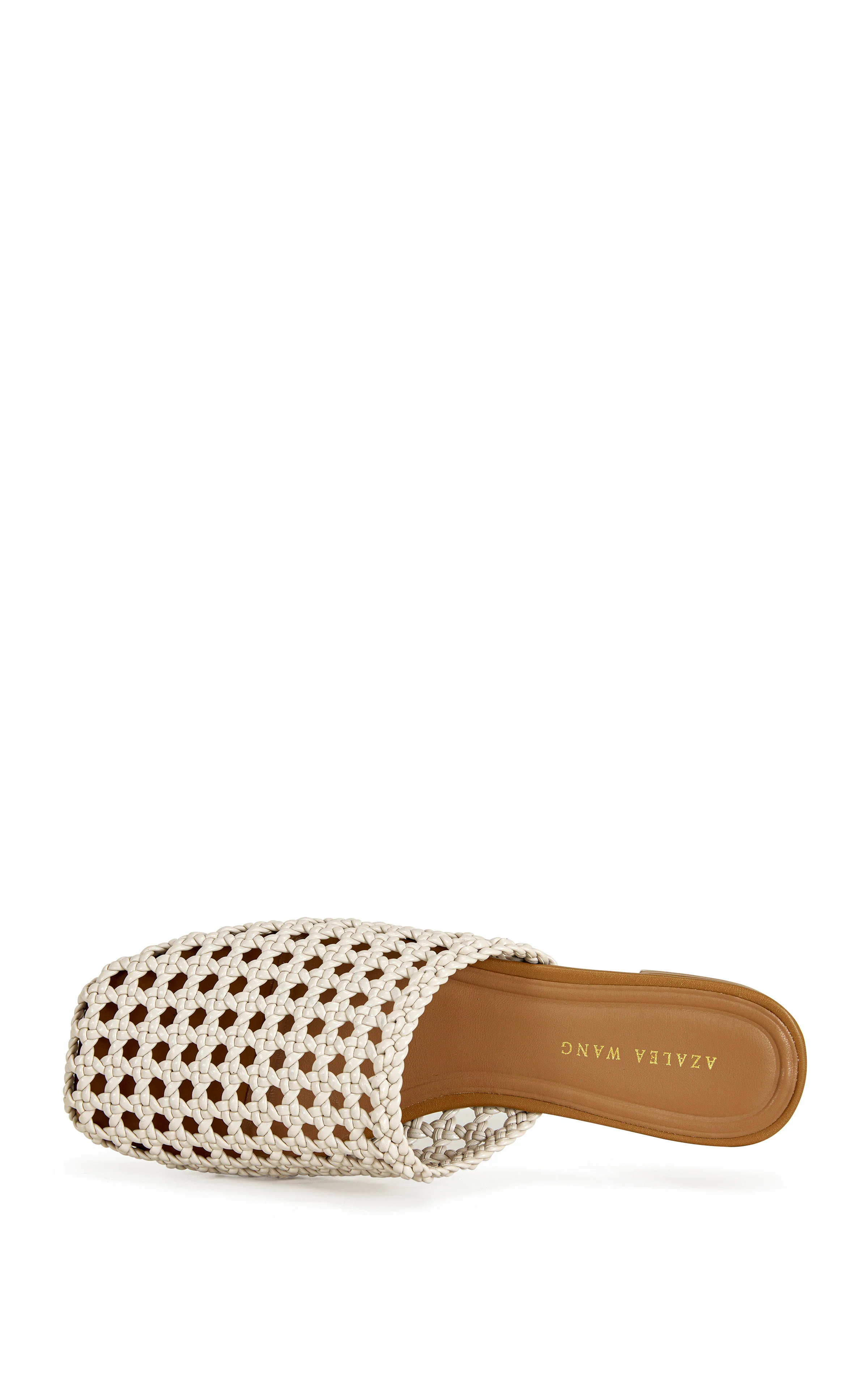 KISMET-IVORY WOVEN FLAT MULE - Image 5