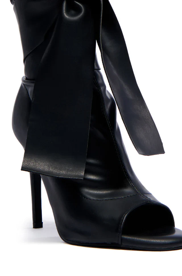 KLARICE-BLACK STILETTO BOOTIE - Image 4