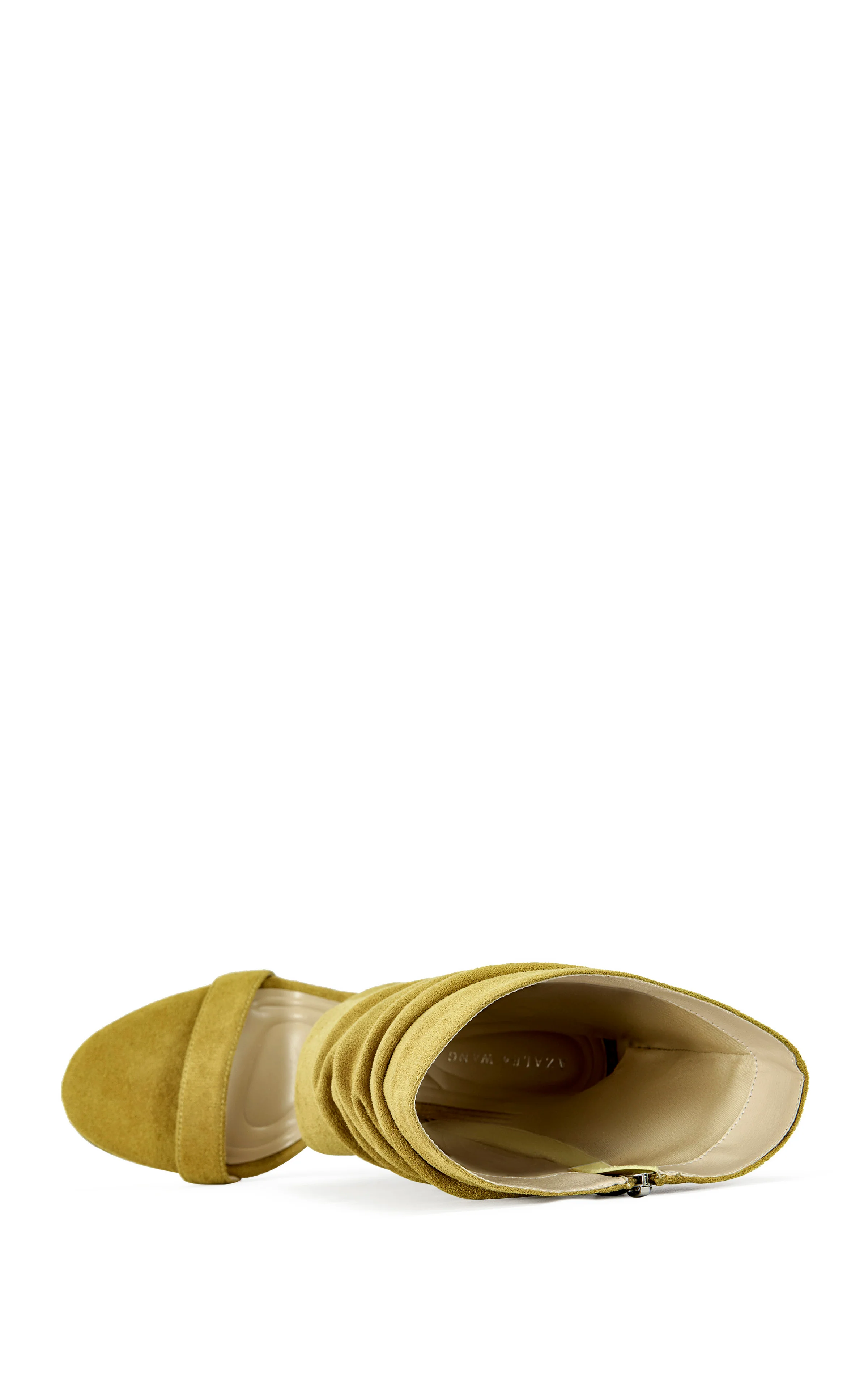 KYVELISA-MUSTARD SLOUCH WEDGE SANDAL BOOTIE - Image 5