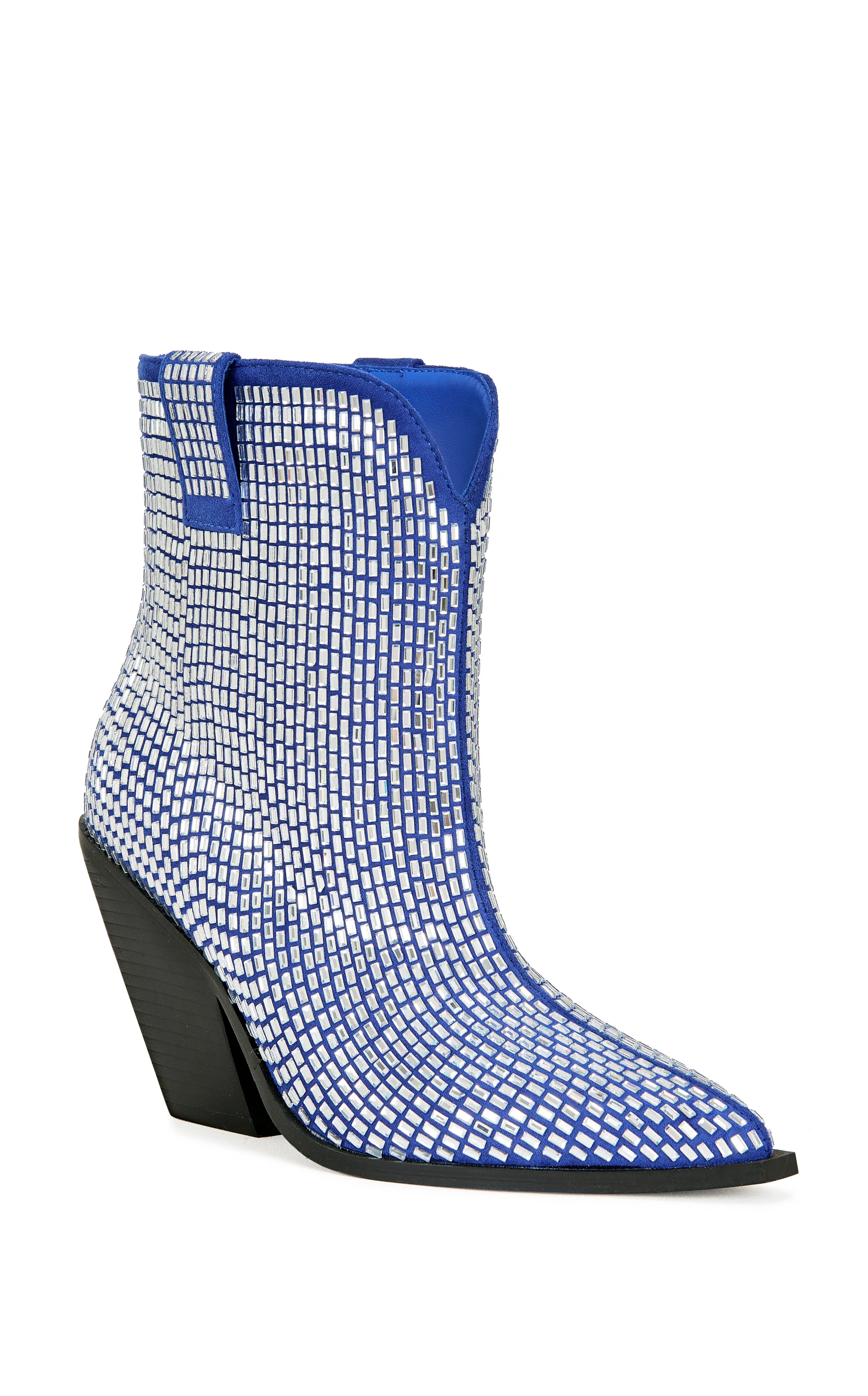 LAETITIA-BLUE WESTERN BOOTIE - Image 3
