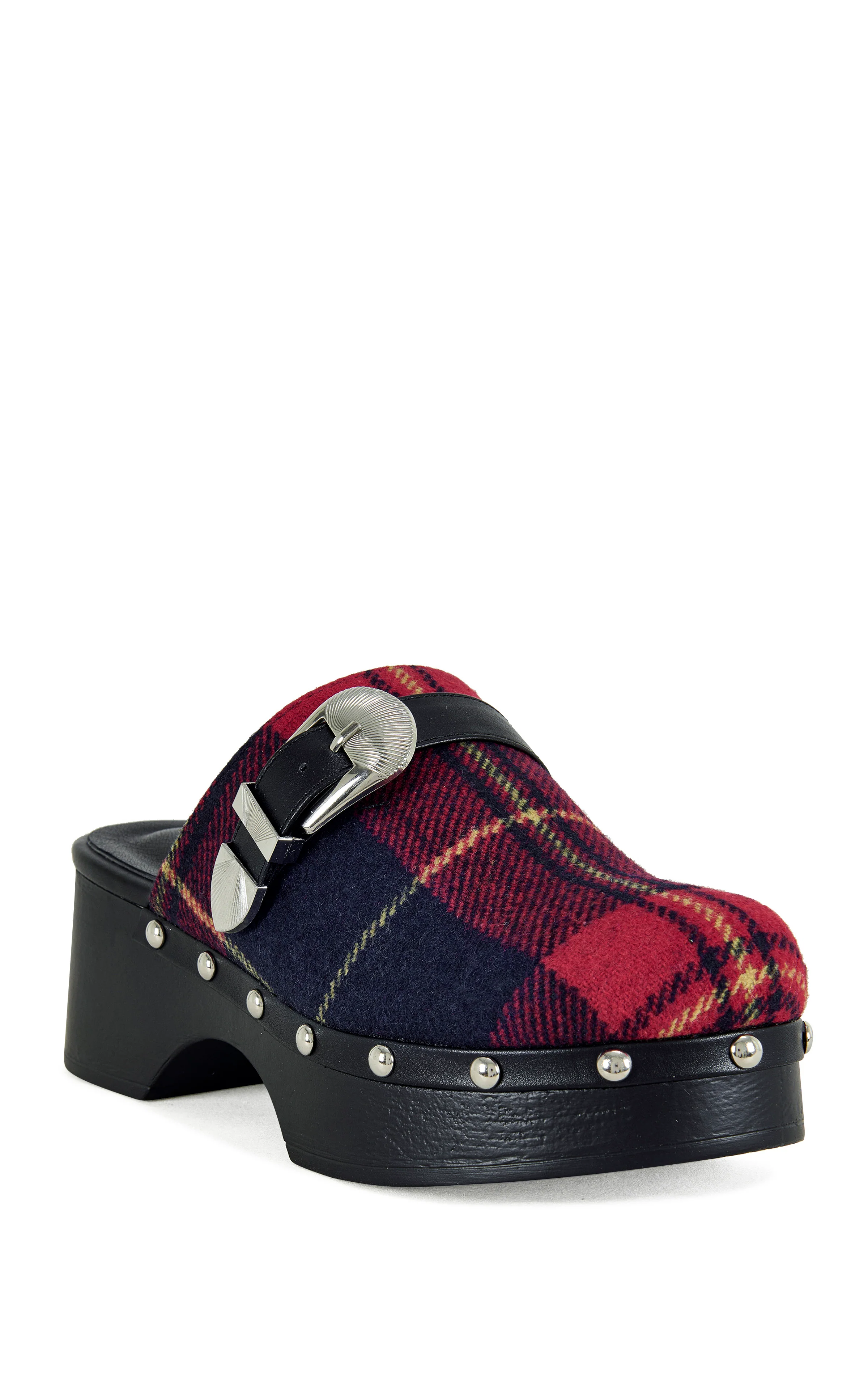 LATIFAH-RED FLATFORM CLOG - Image 2
