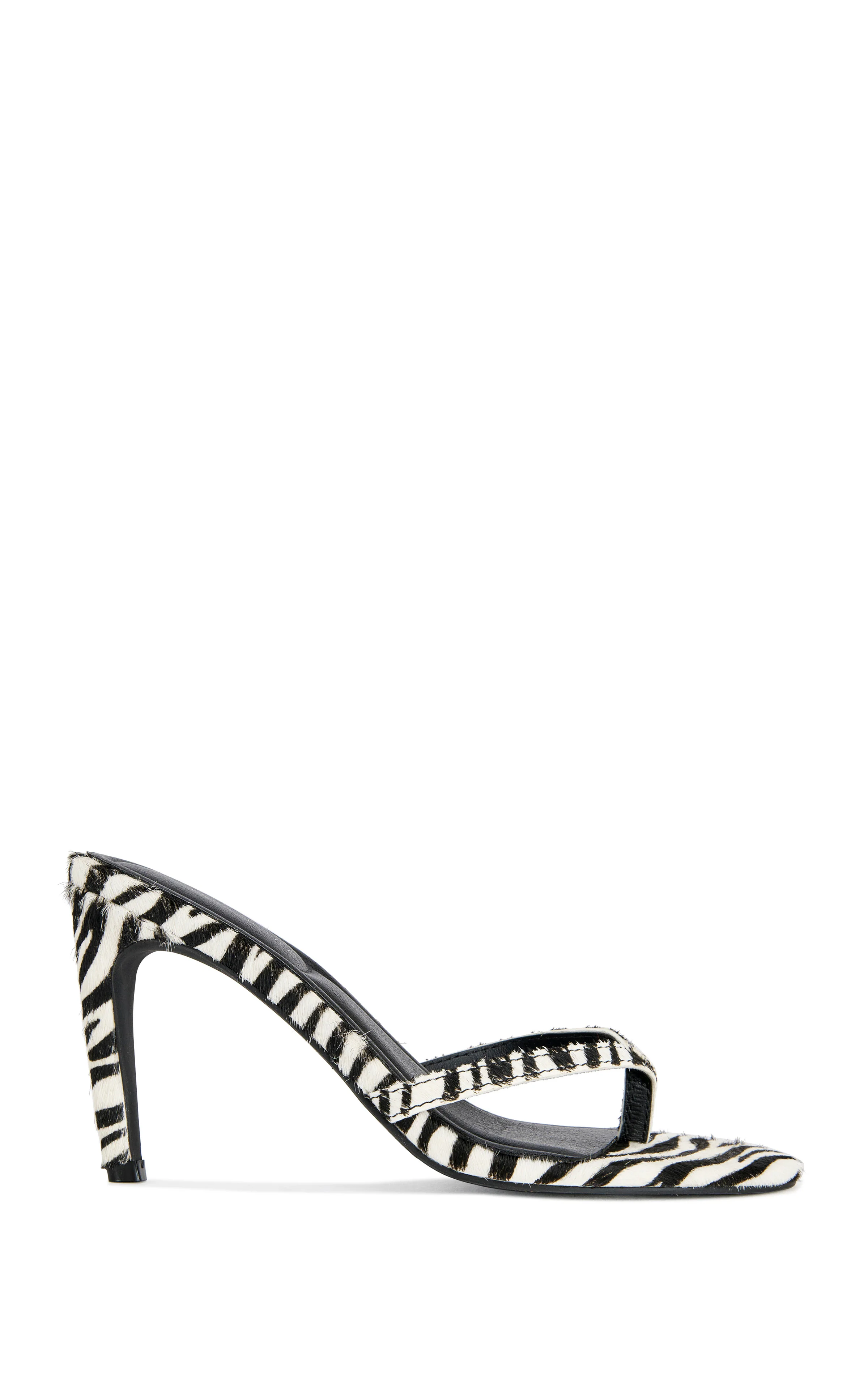 LEWIS-ZEBRA CALF HAIR STILETTO SANDAL