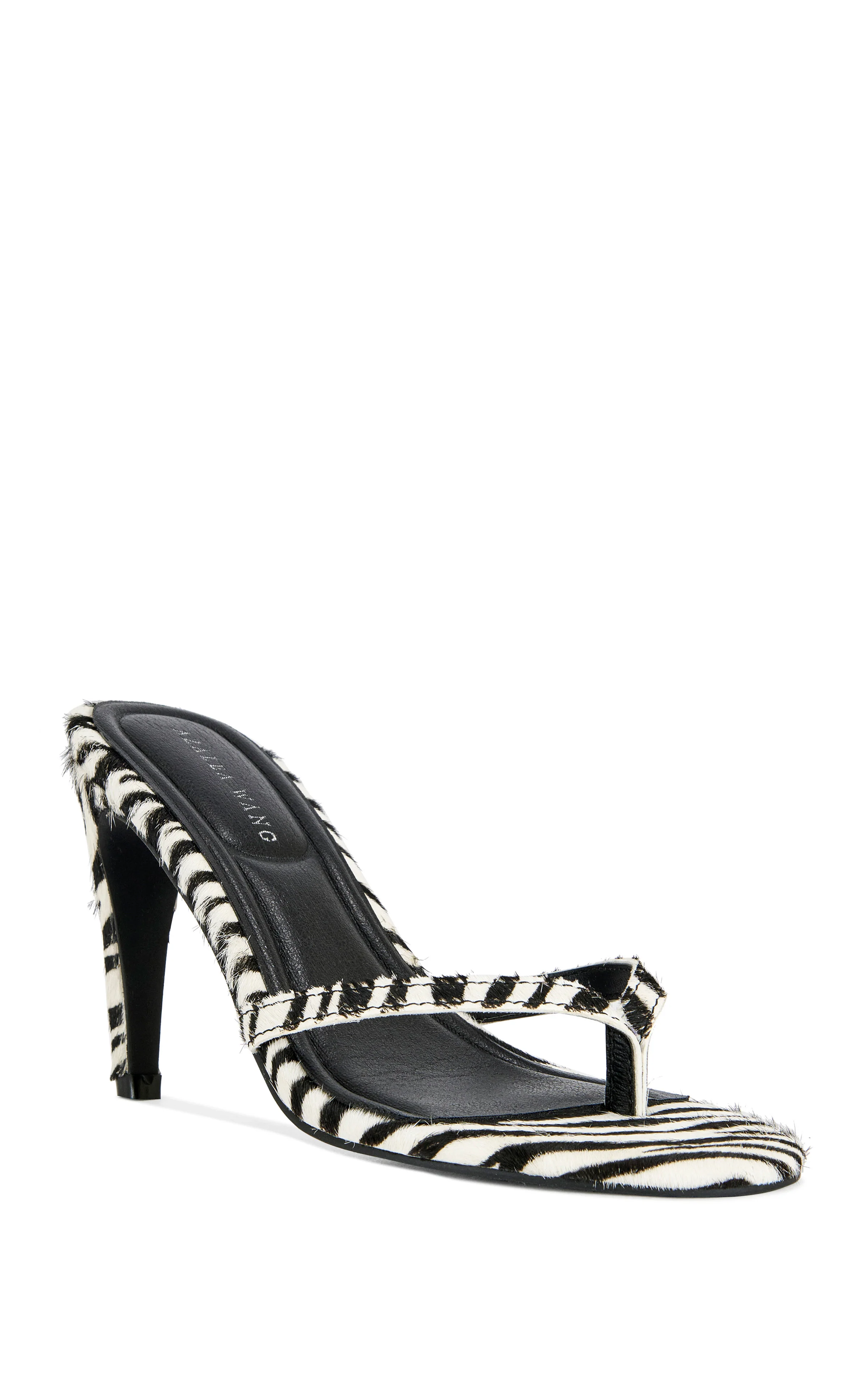 LEWIS-ZEBRA CALF HAIR STILETTO SANDAL - Image 2