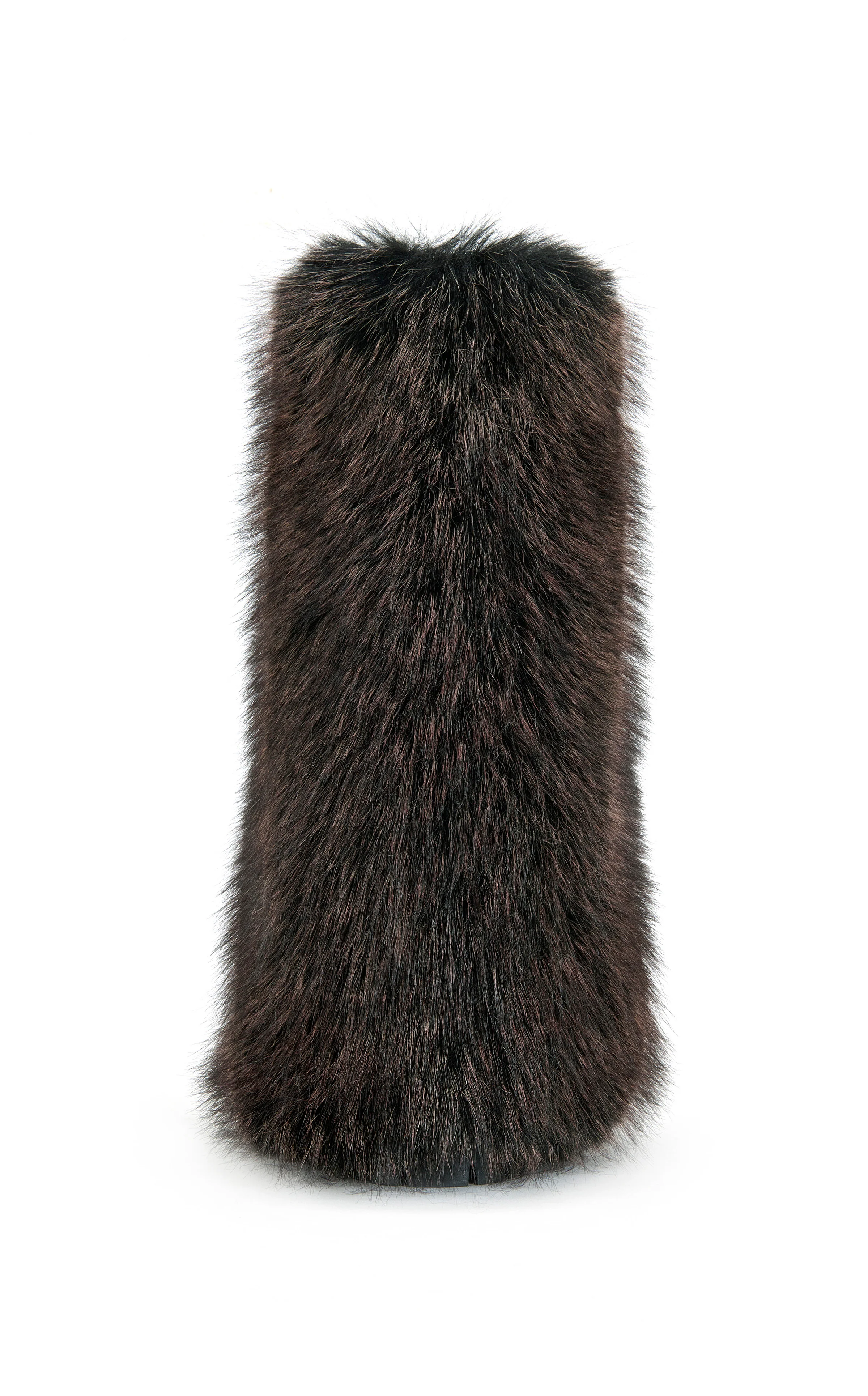 LISBOA-BROWN CUFFED FAUX FUR BOOTIE - Image 3
