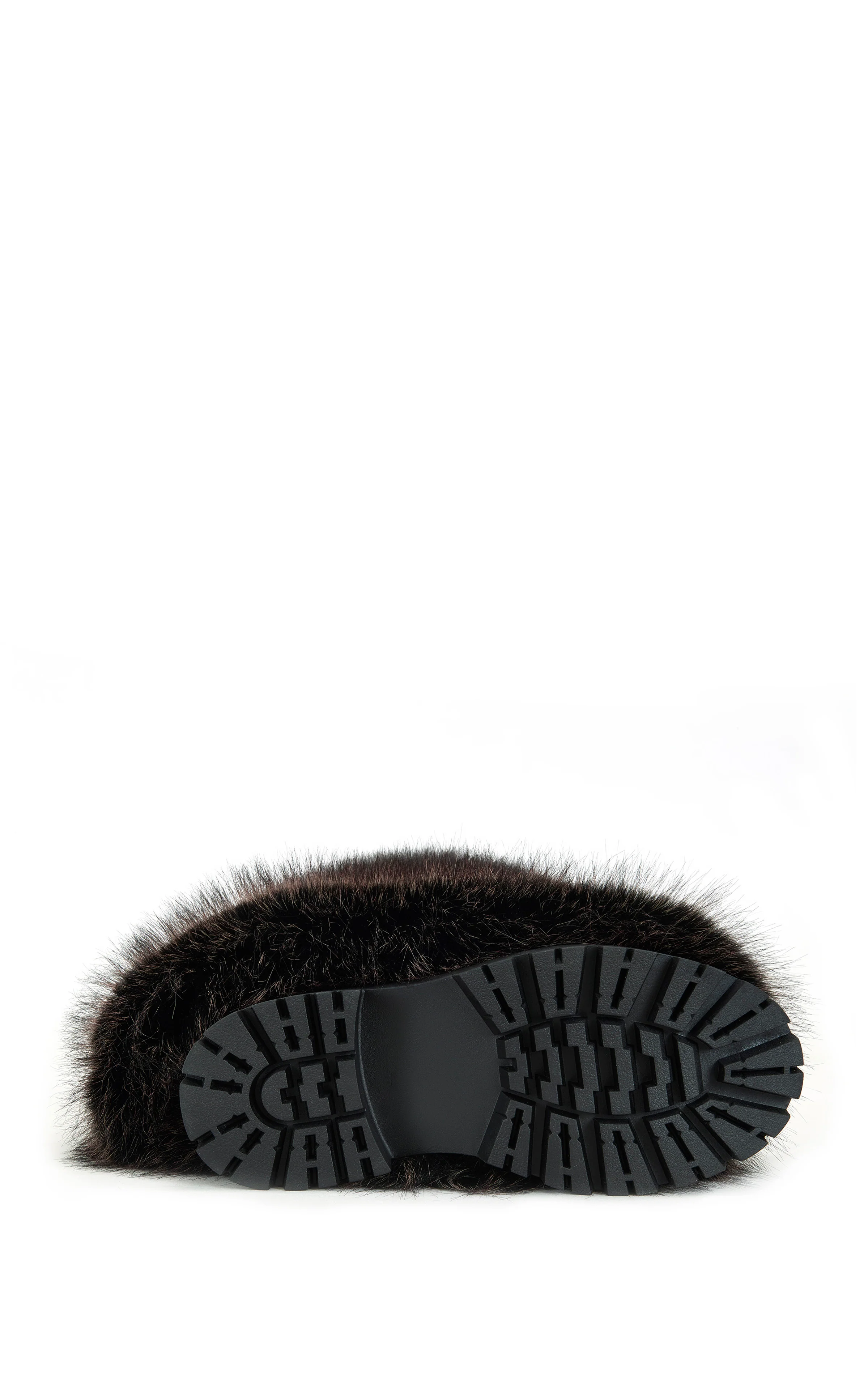 LISBOA-BROWN CUFFED FAUX FUR BOOTIE - Image 4
