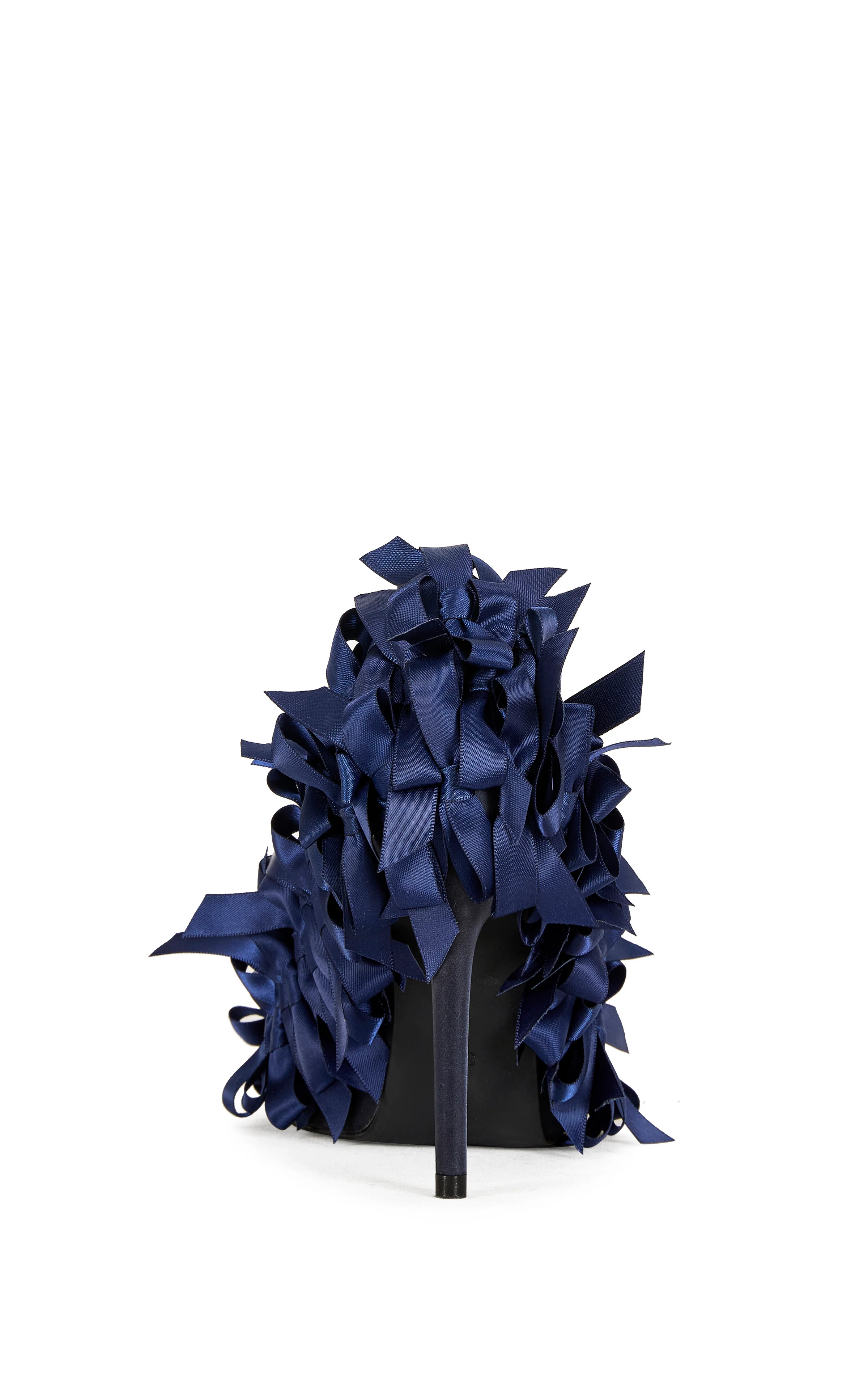 LYLIO-NAVY BOW STILETTO PUMP - Image 3