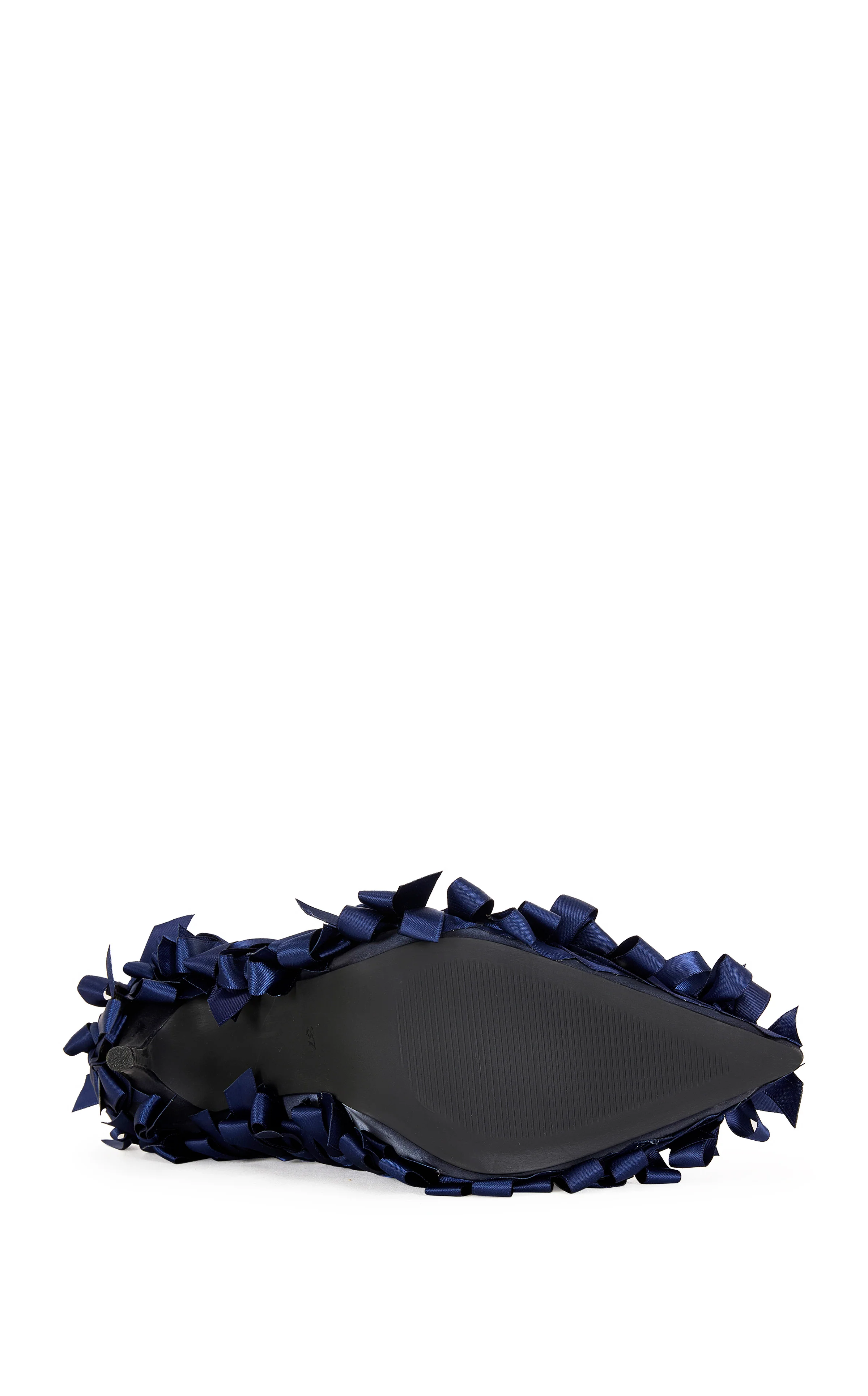 LYLIO-NAVY BOW STILETTO PUMP - Image 4