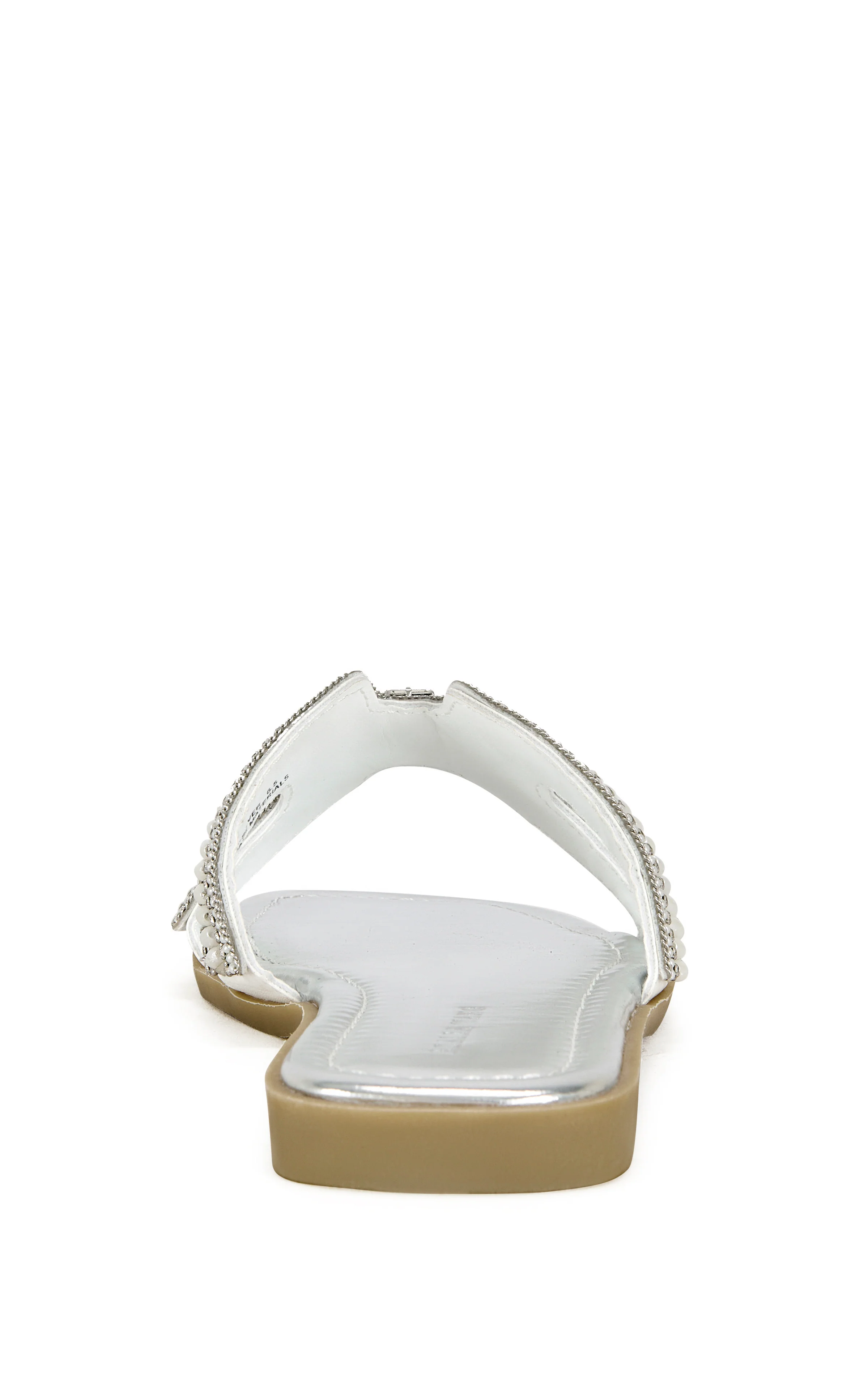 MADIHA-SILVER FLAT SANDAL - Image 3