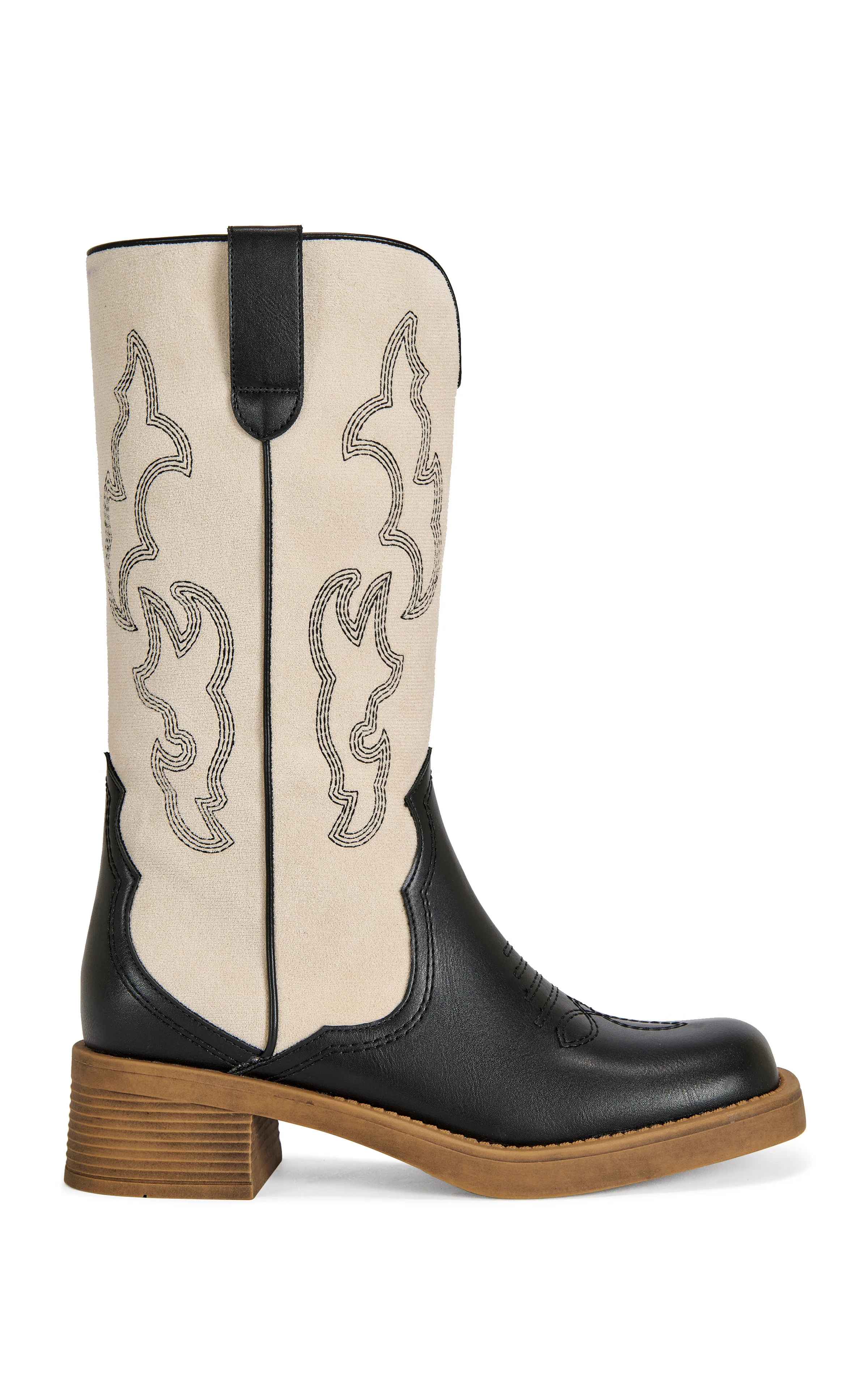 MARIANA-BLACKWHITE WESTERN BOOT - Image 2