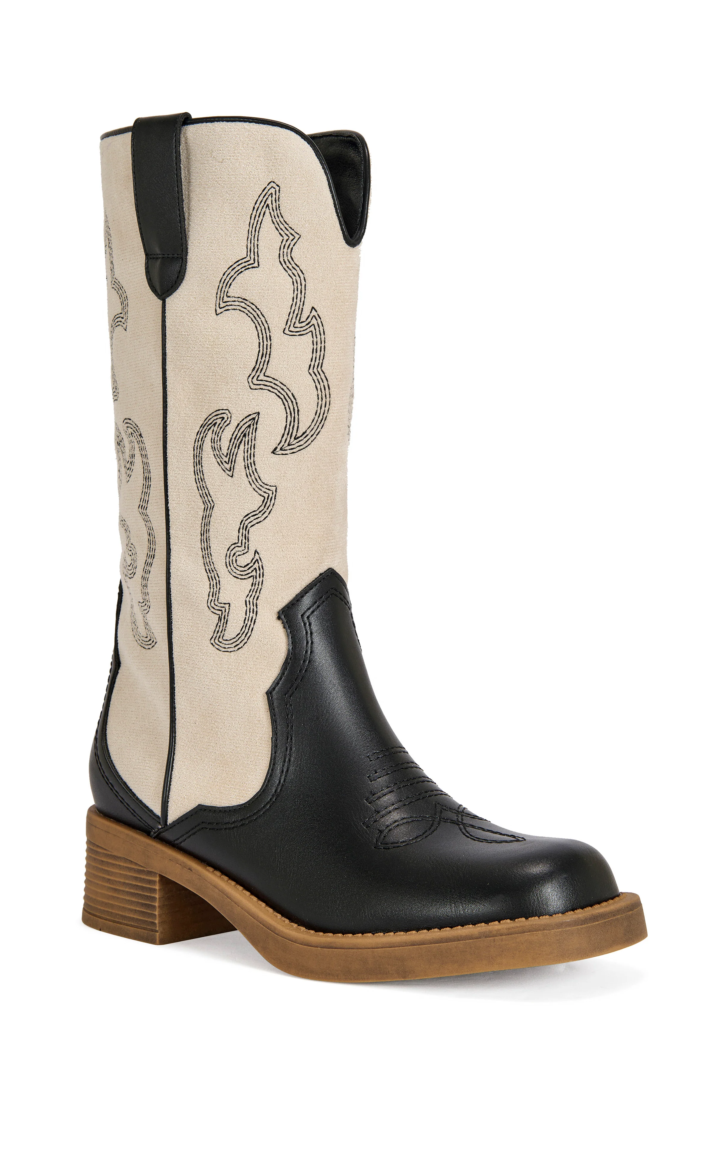 MARIANA-BLACKWHITE WESTERN BOOT - Image 3