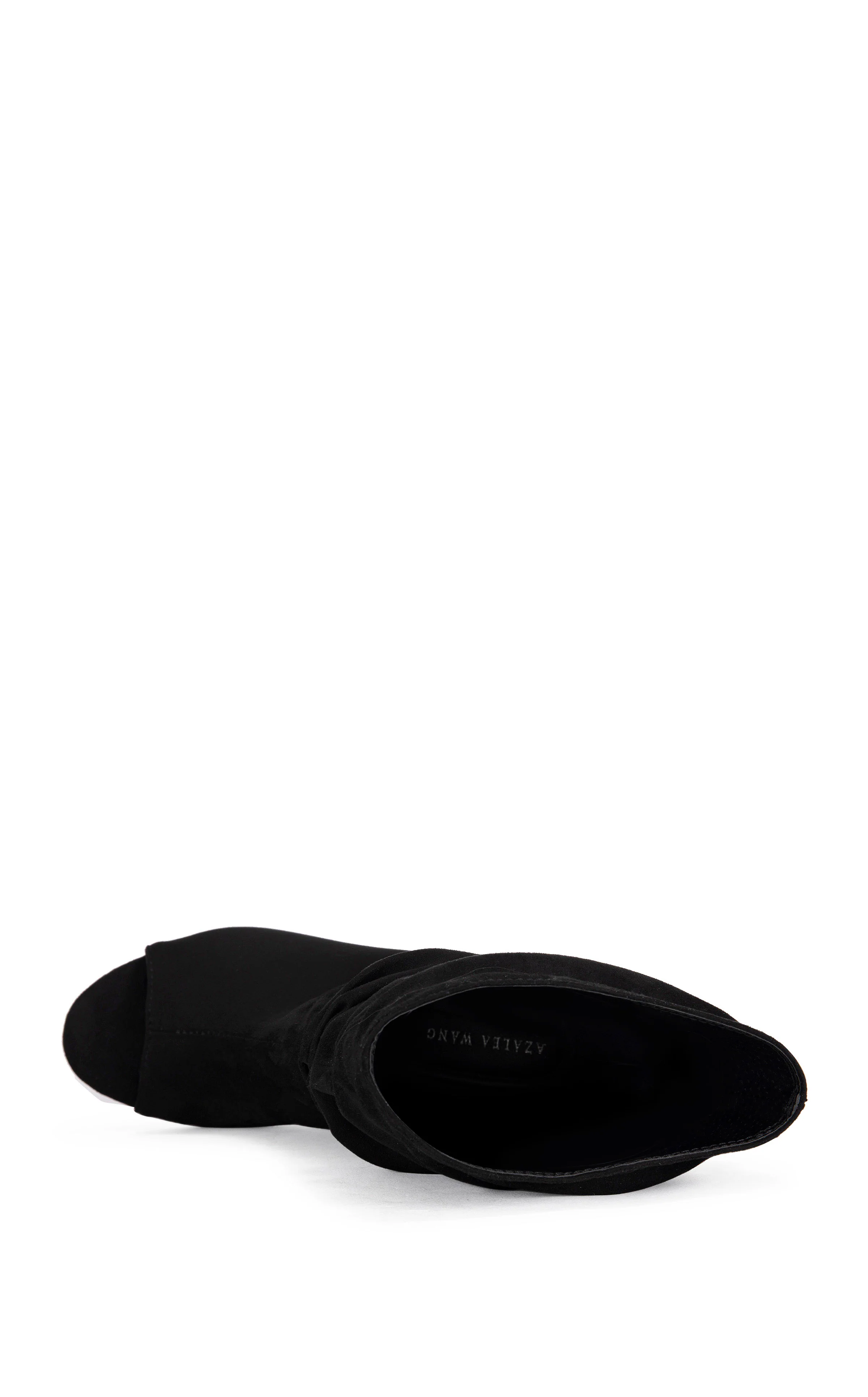 MARIN-BLACK CURVED WEDGE SLOUCH BOOTIE - Image 4