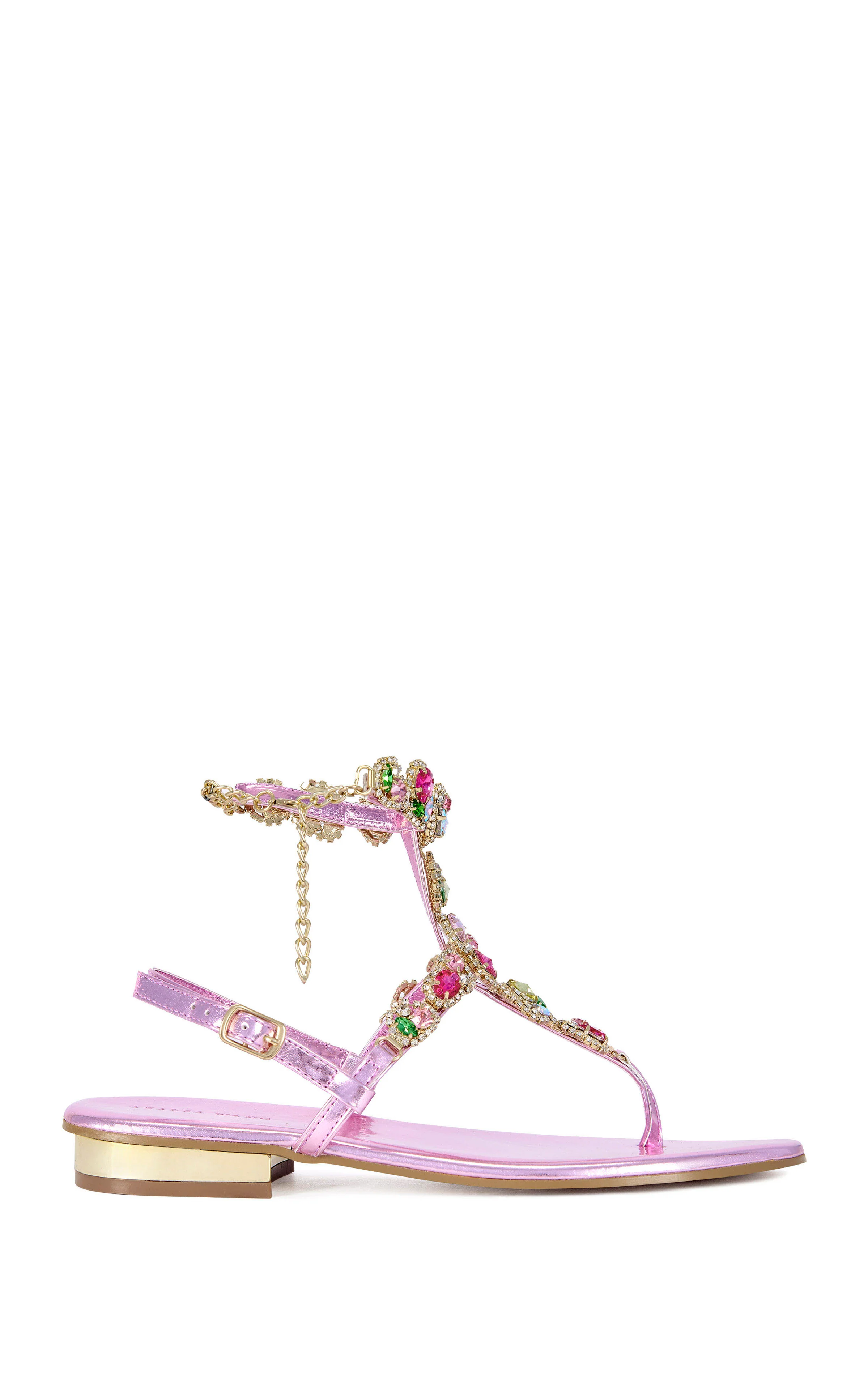MARINELLA-PINK FLAT SANDAL