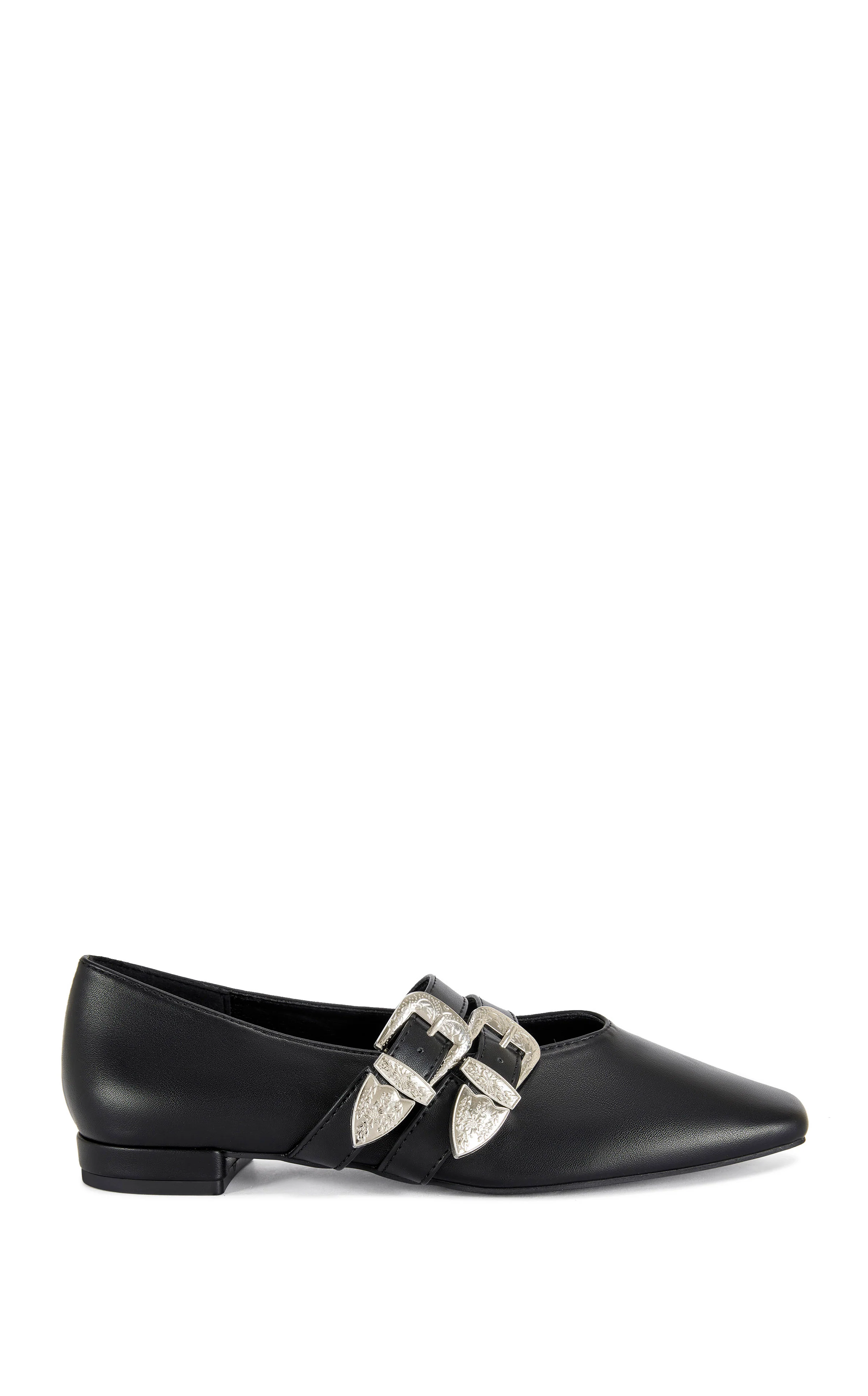 MARIUS-BLACK WESTERN BALLET FLAT
