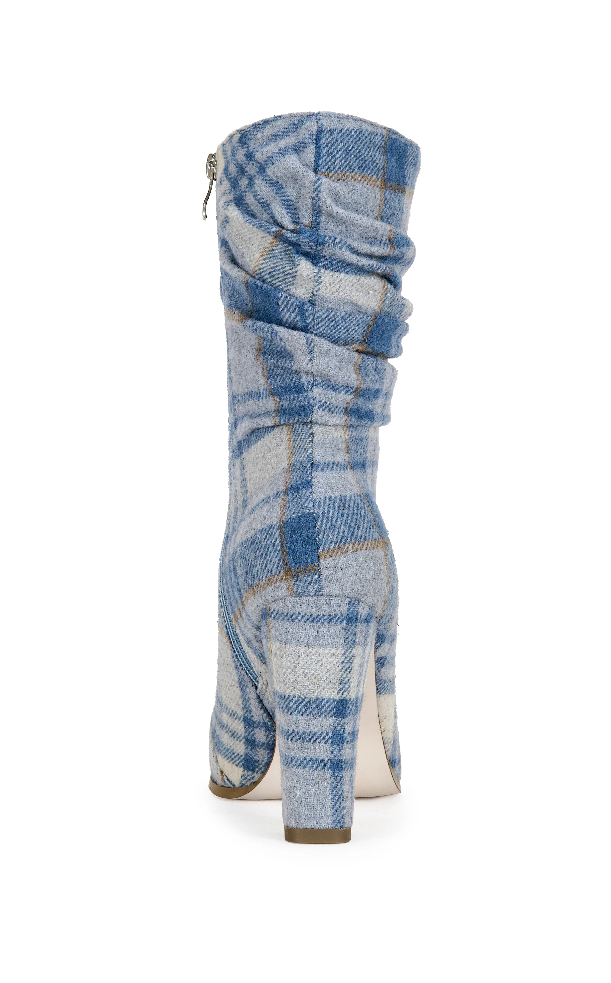 MATHAIS-BLUEMULTI PLAID BLOCK BOOTIE - Image 4