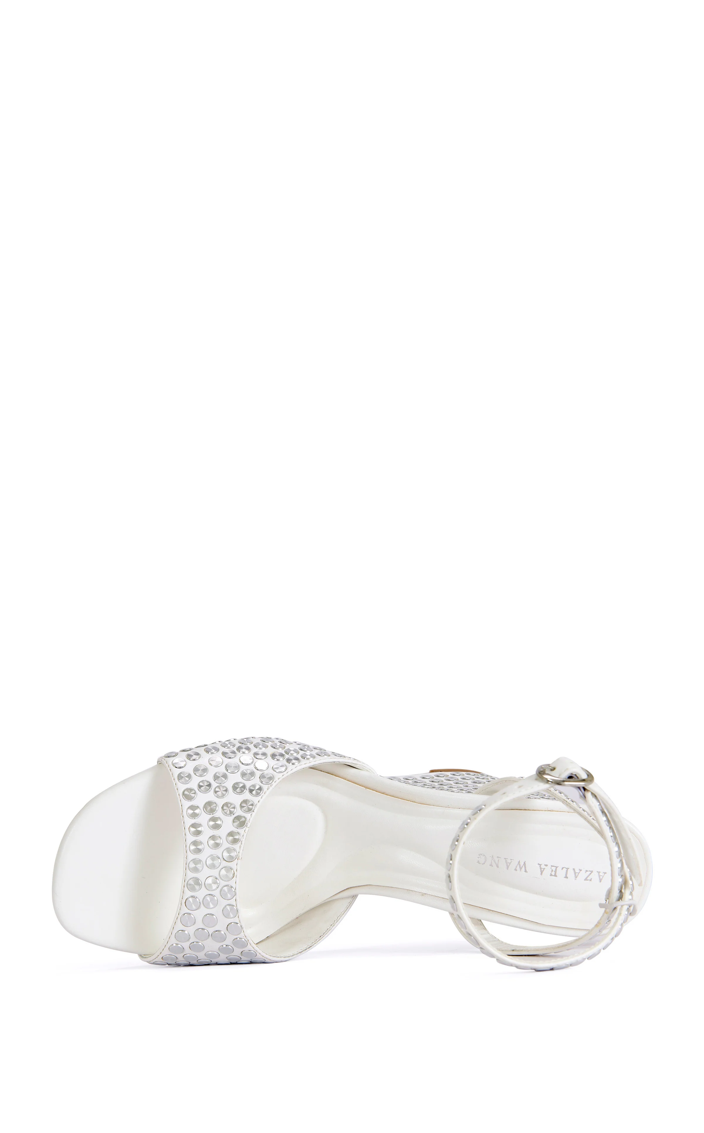 MATTEUS-WHITE STUDDED WEDGE SANDAL - Image 4