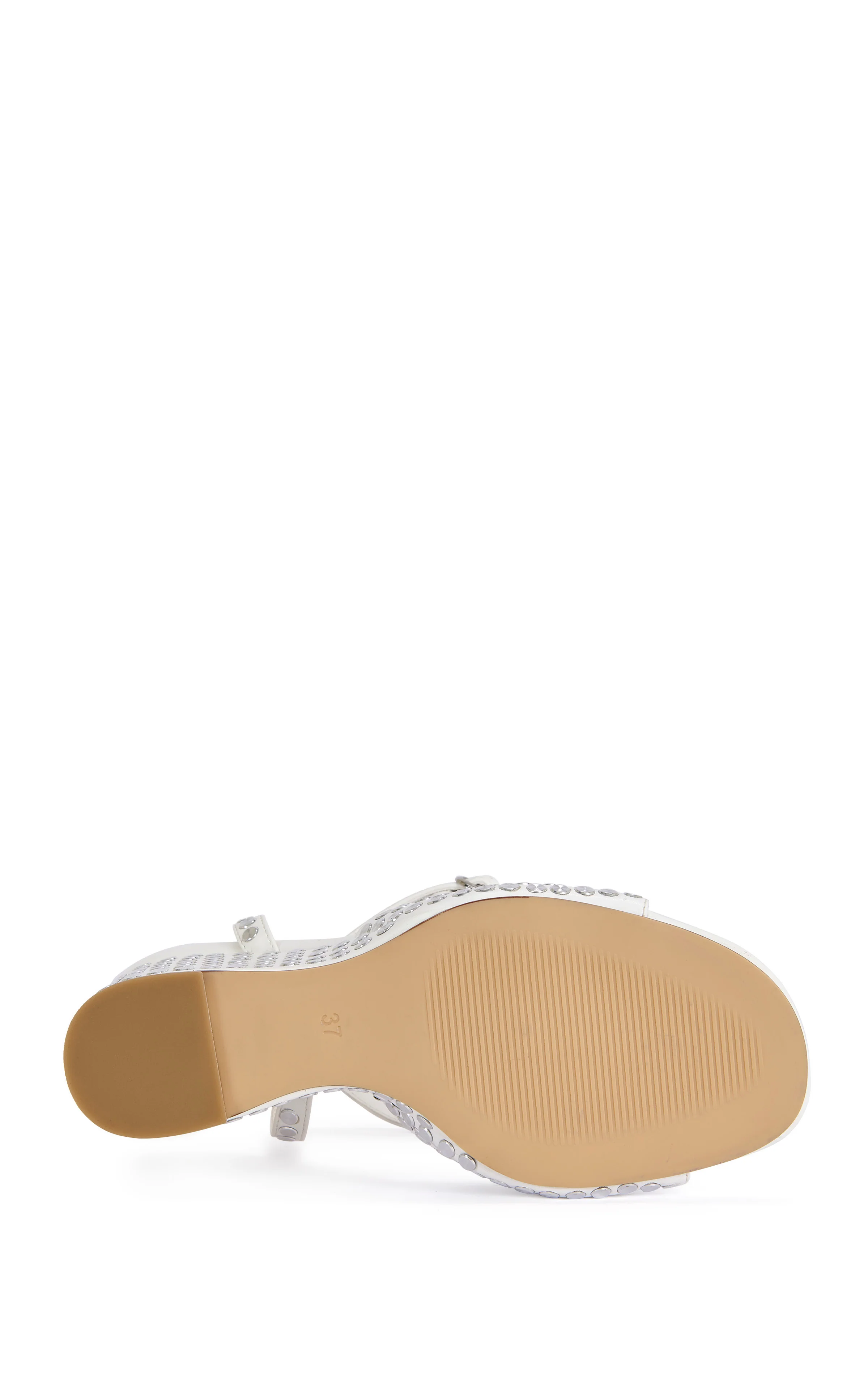 MATTEUS-WHITE STUDDED WEDGE SANDAL - Image 5