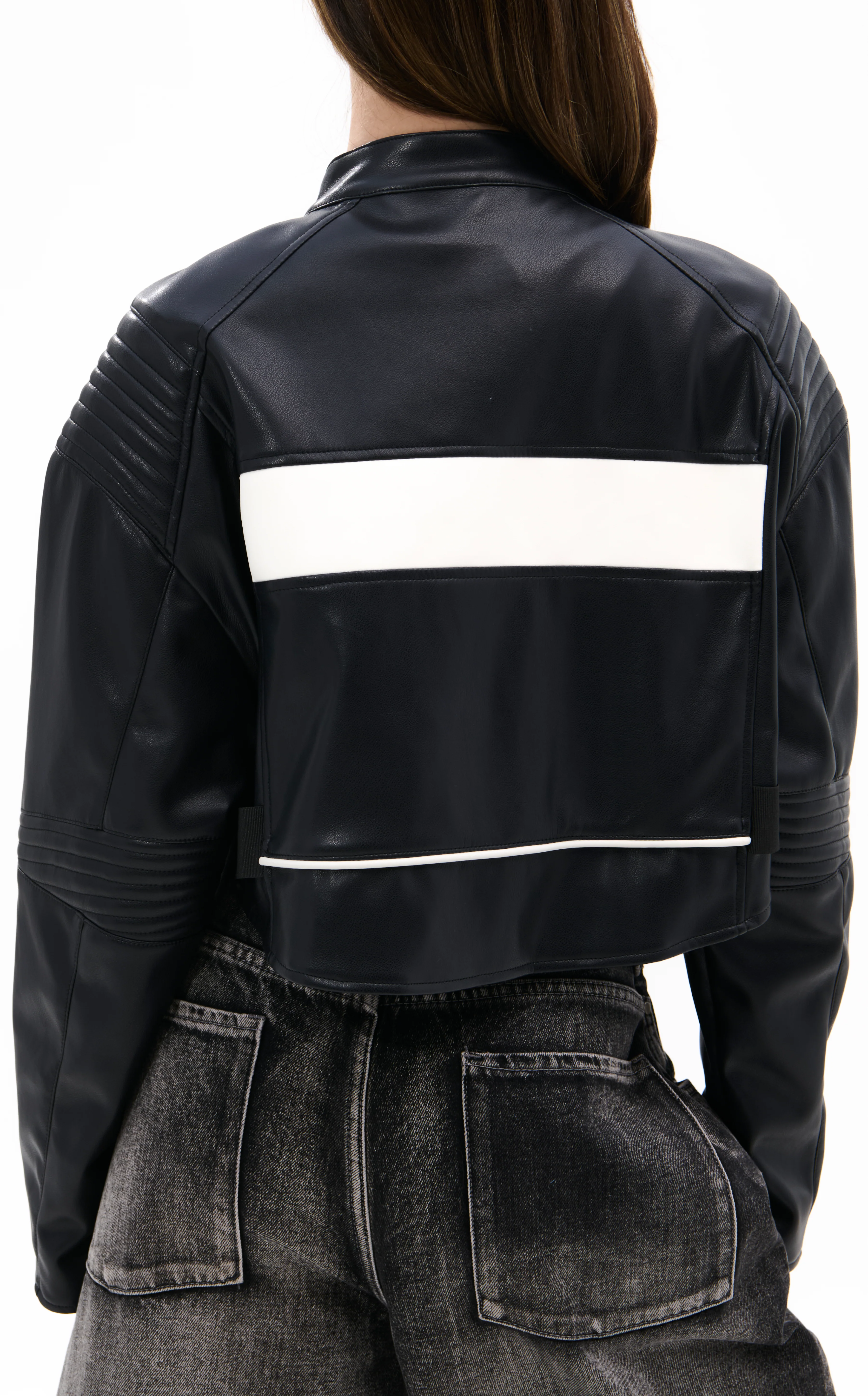 MAX-BLACK MOTO-INSPIRED JACKET - Image 3