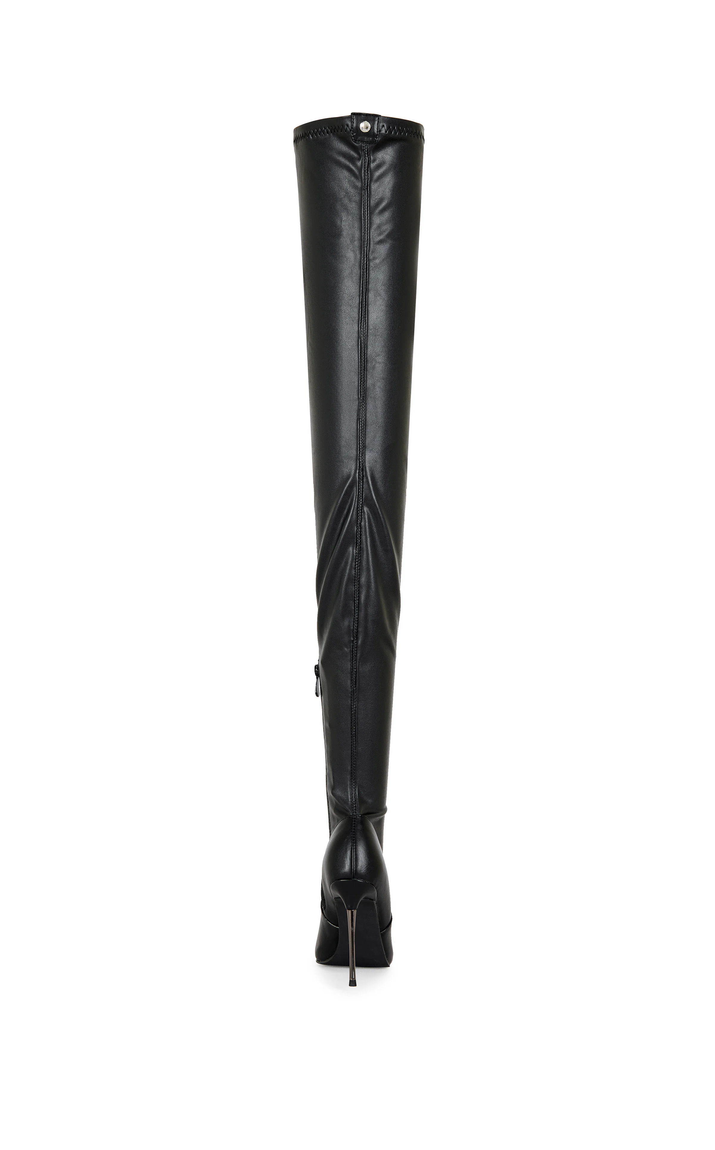MILANDRA-BLACK 4 WAY STRETCH STILETTO BOOT - Image 3
