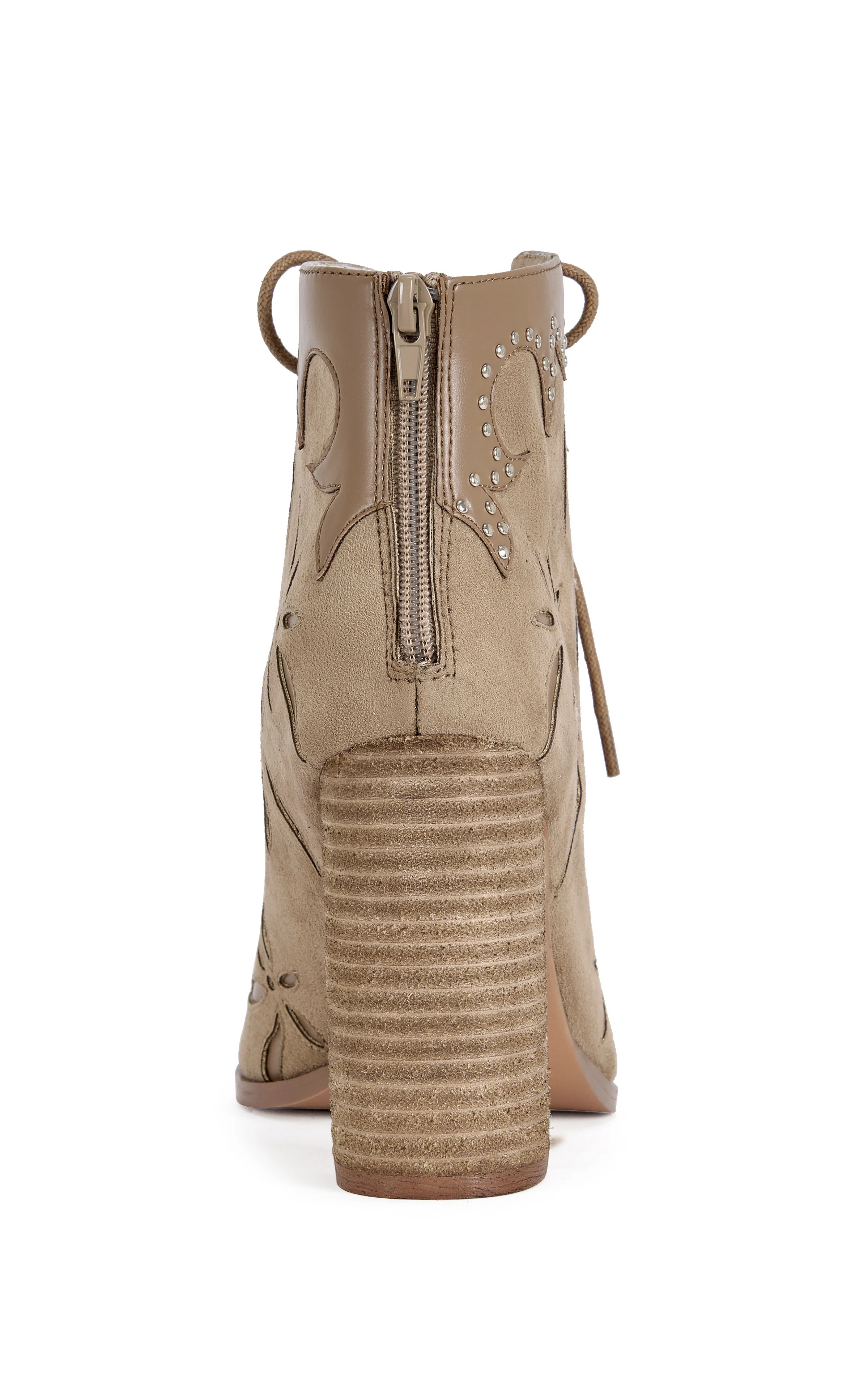 MIRONA-BROWN WESTERN PEEP-TOE BOOTIE - Image 4