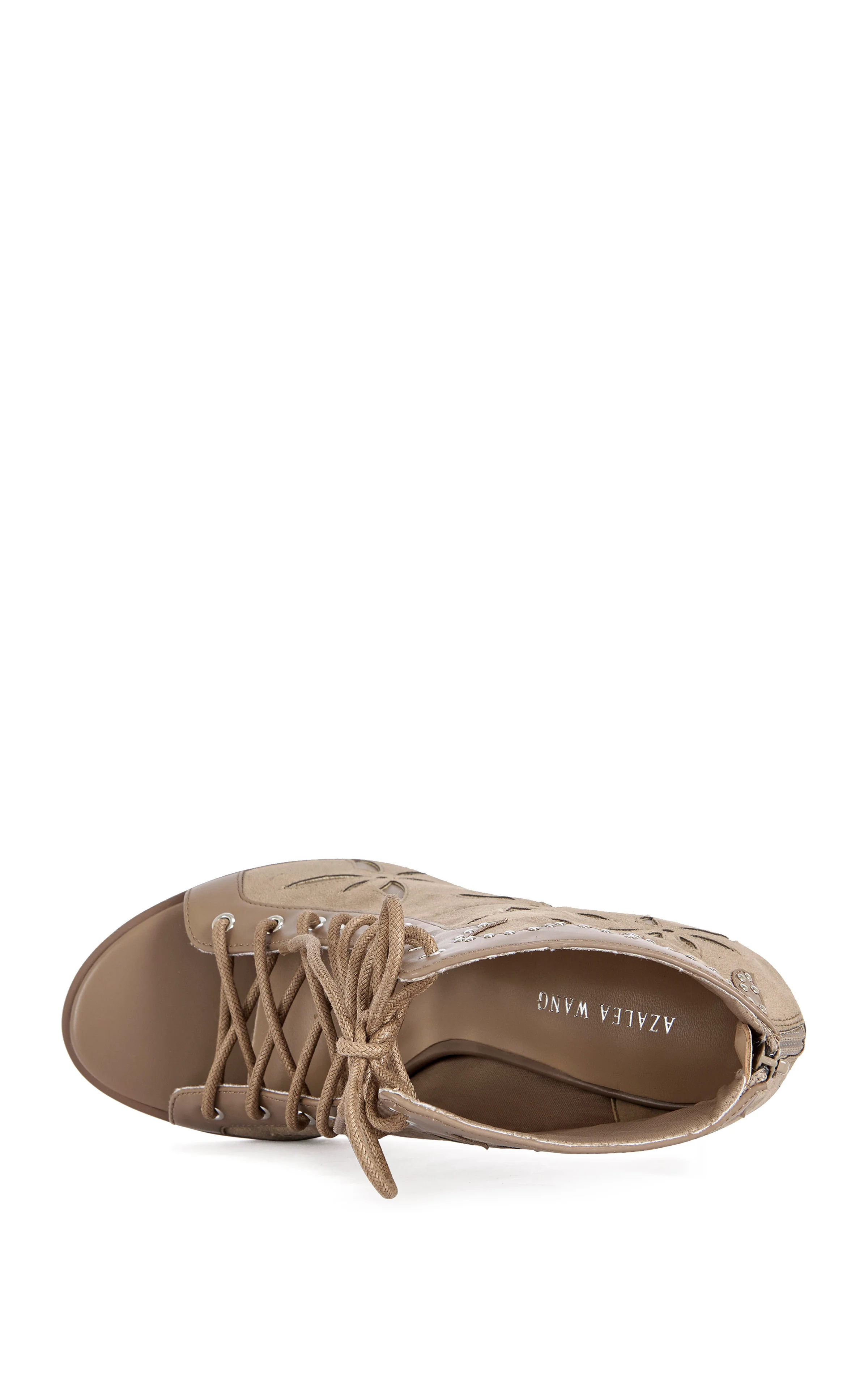 MIRONA-BROWN WESTERN PEEP-TOE BOOTIE - Image 5
