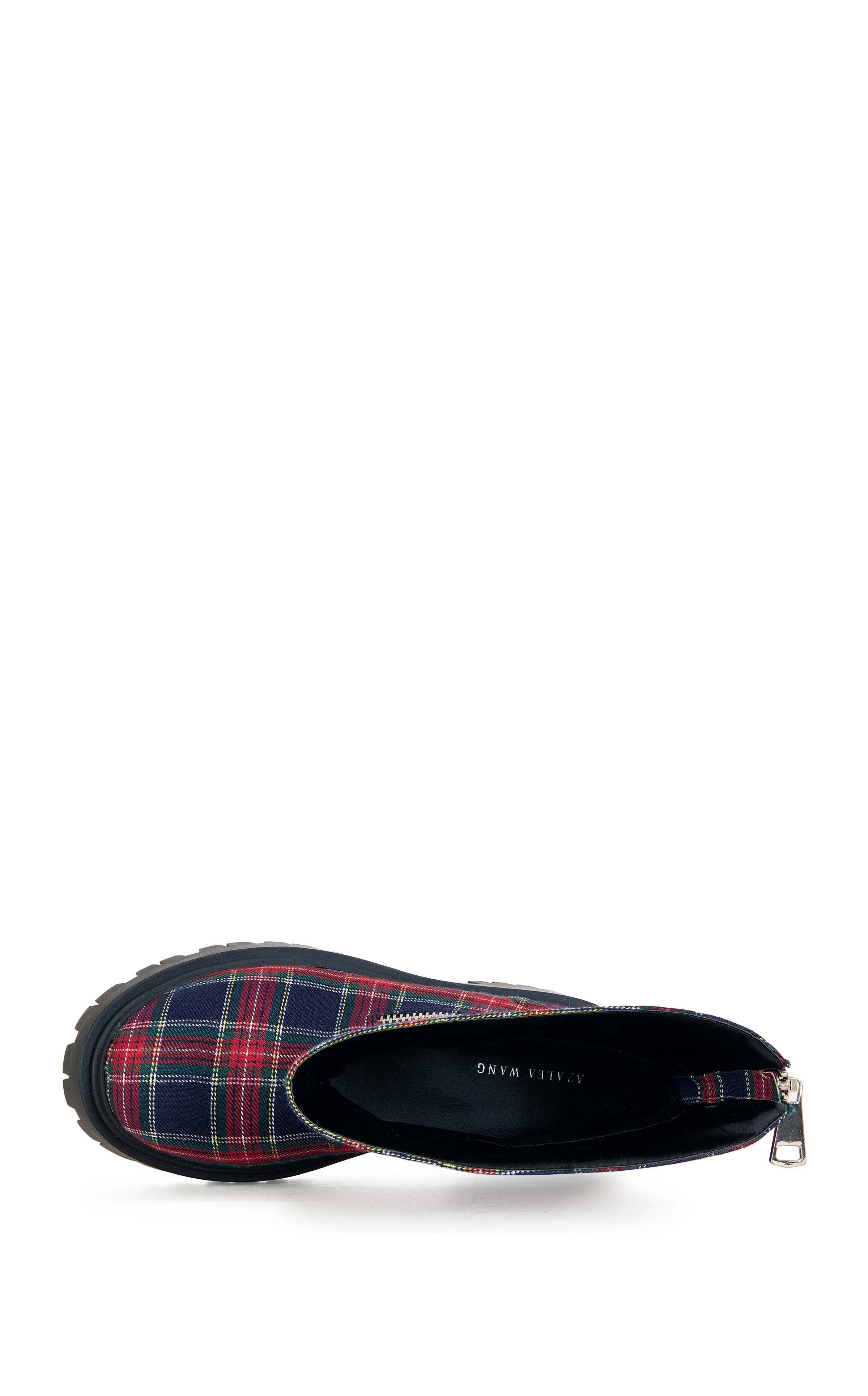 MOHSEN-REDMULTI PLAID CHUNKY COMBAT BOOTIE - Image 6