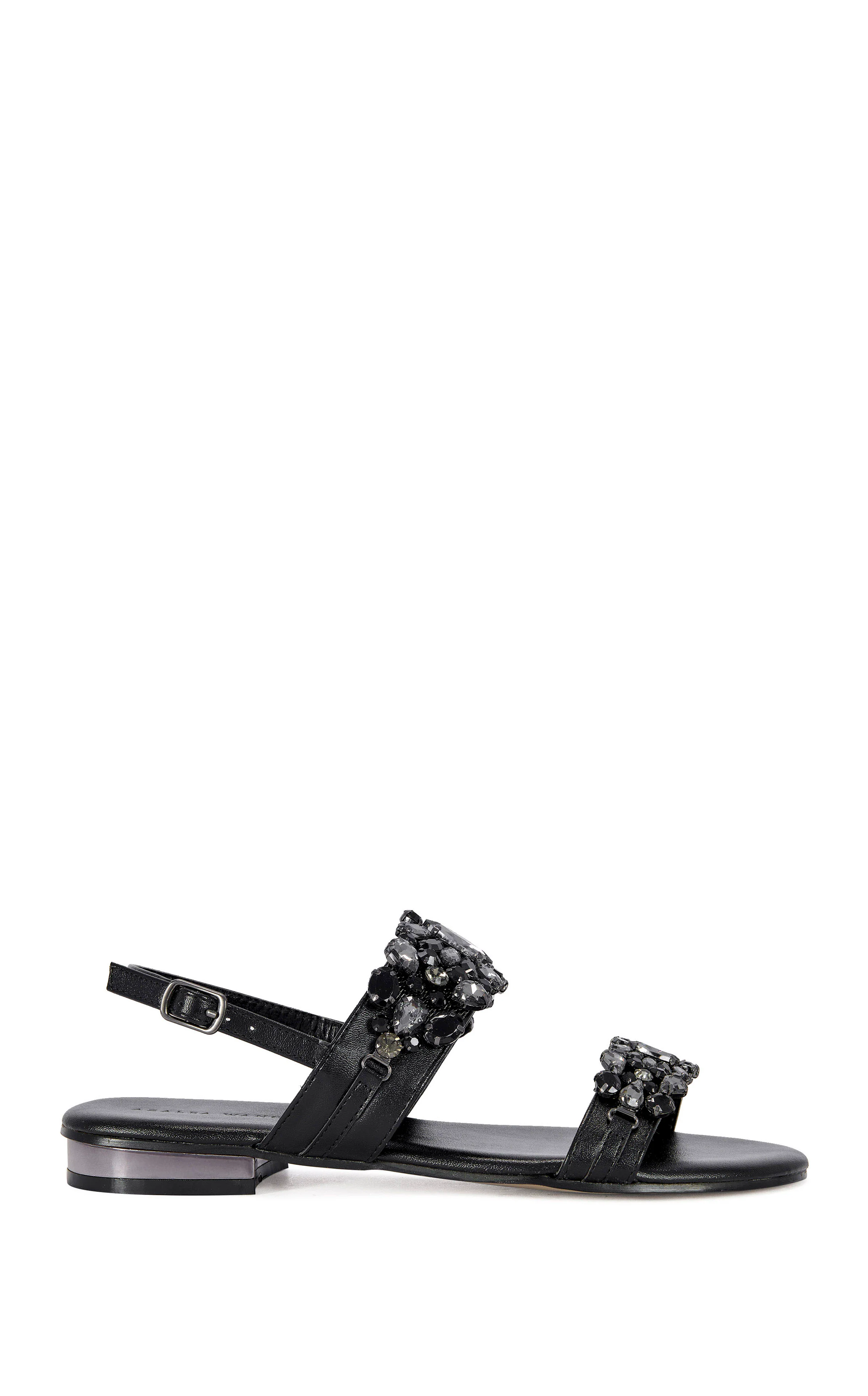 MOSELLE-BLACK FLAT SANDAL