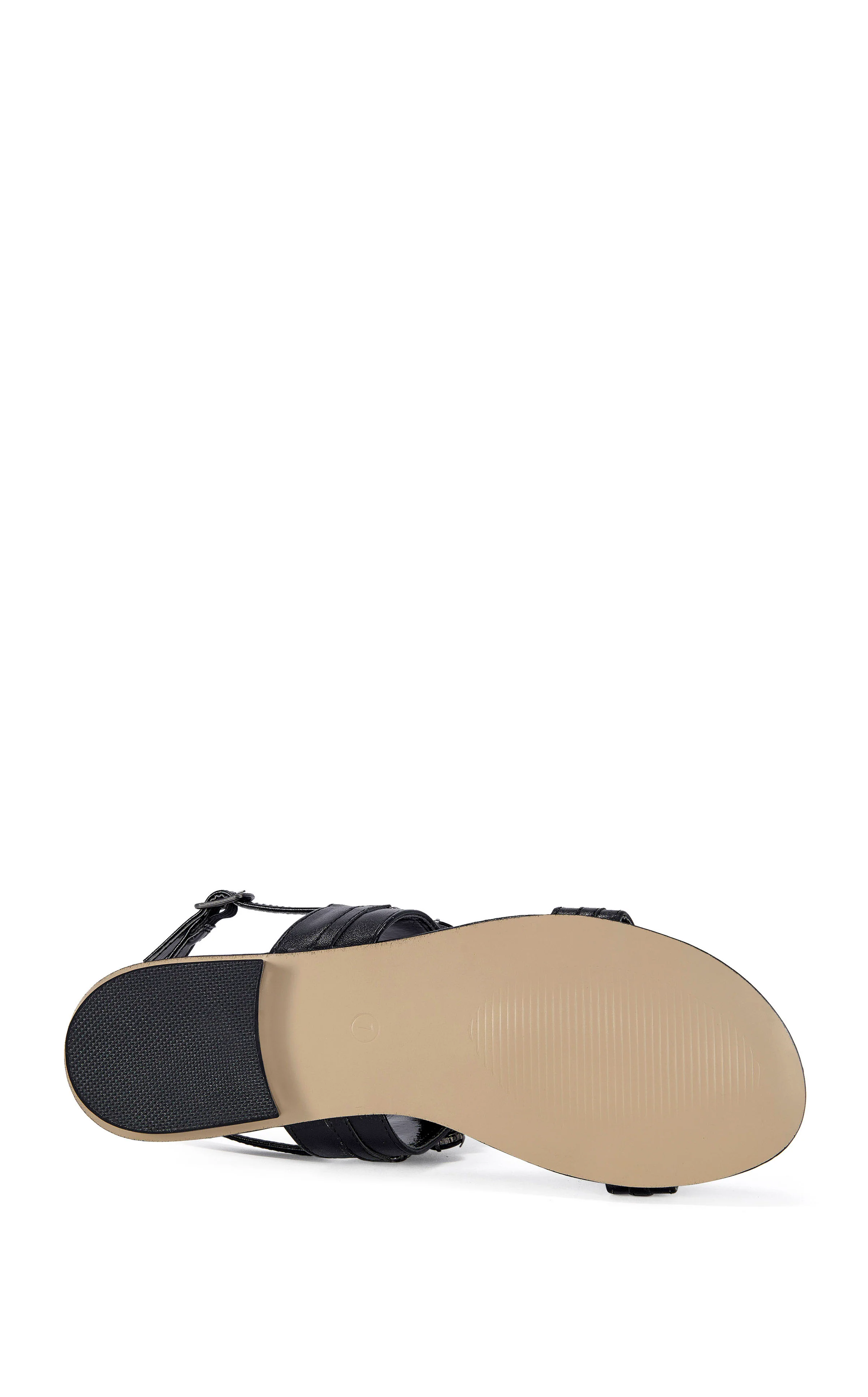 MOSELLE-BLACK FLAT SANDAL - Image 5