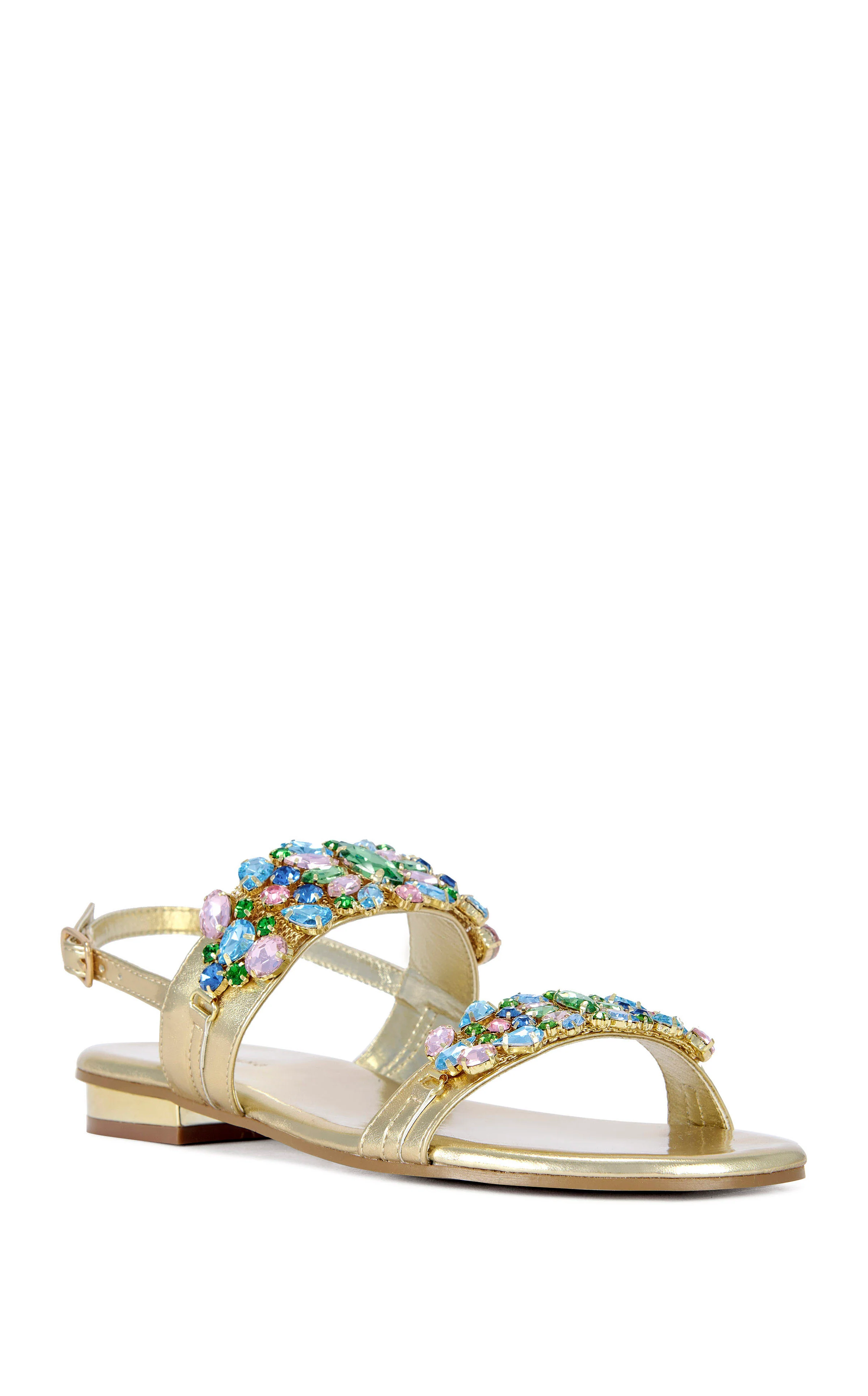 MOSELLE-GOLDMULTI FLAT SANDAL - Image 2