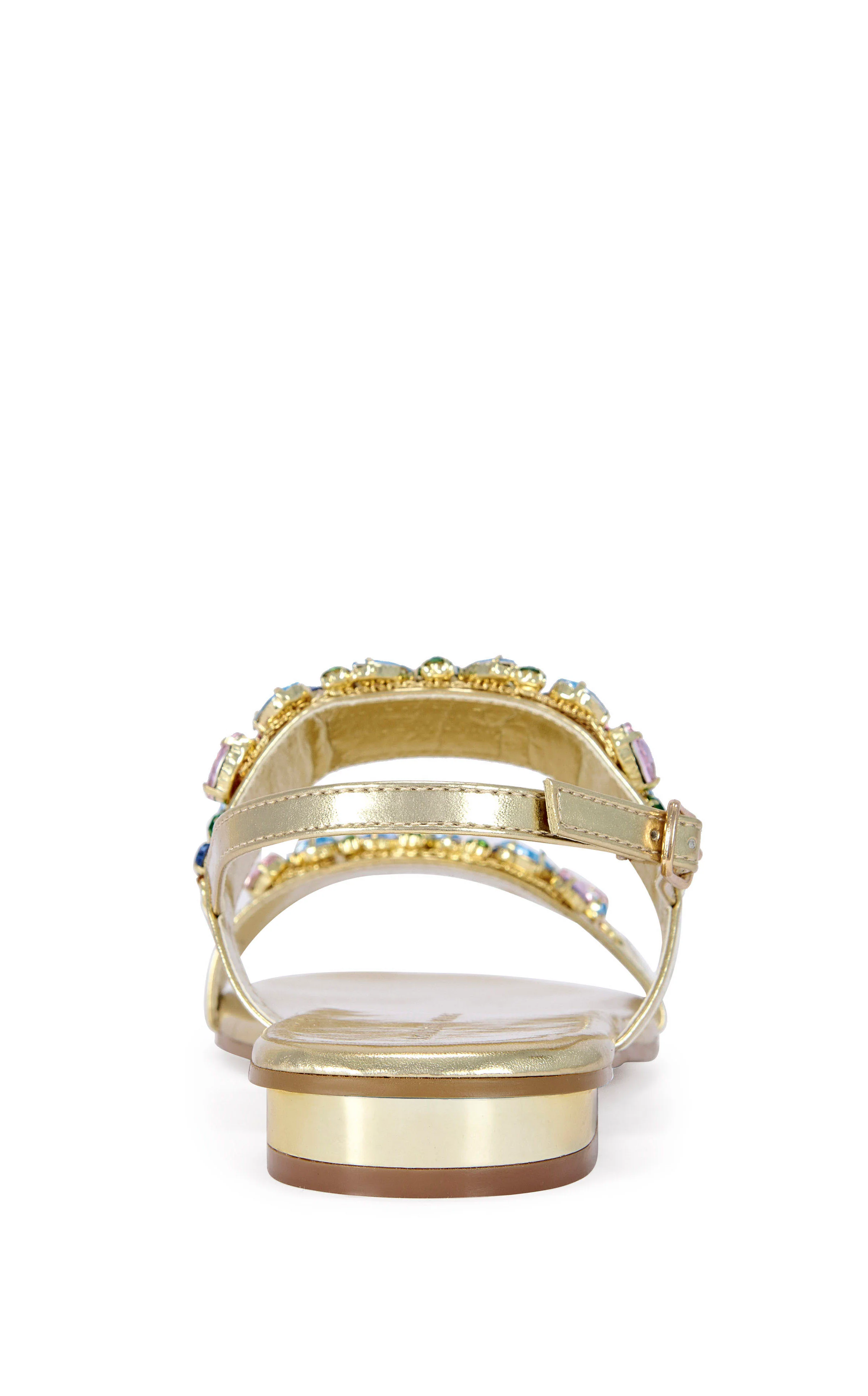 MOSELLE-GOLDMULTI FLAT SANDAL - Image 3