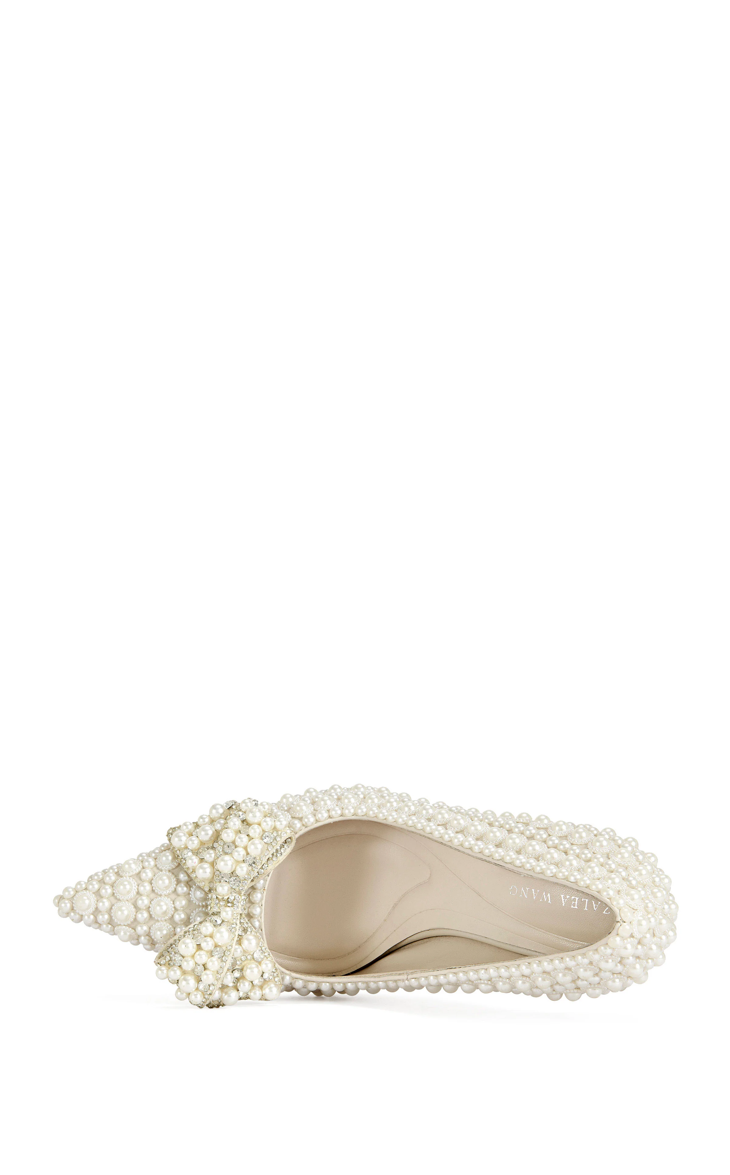 NAAMAH-WHITE PEARL STILETTO PUMP - Image 5