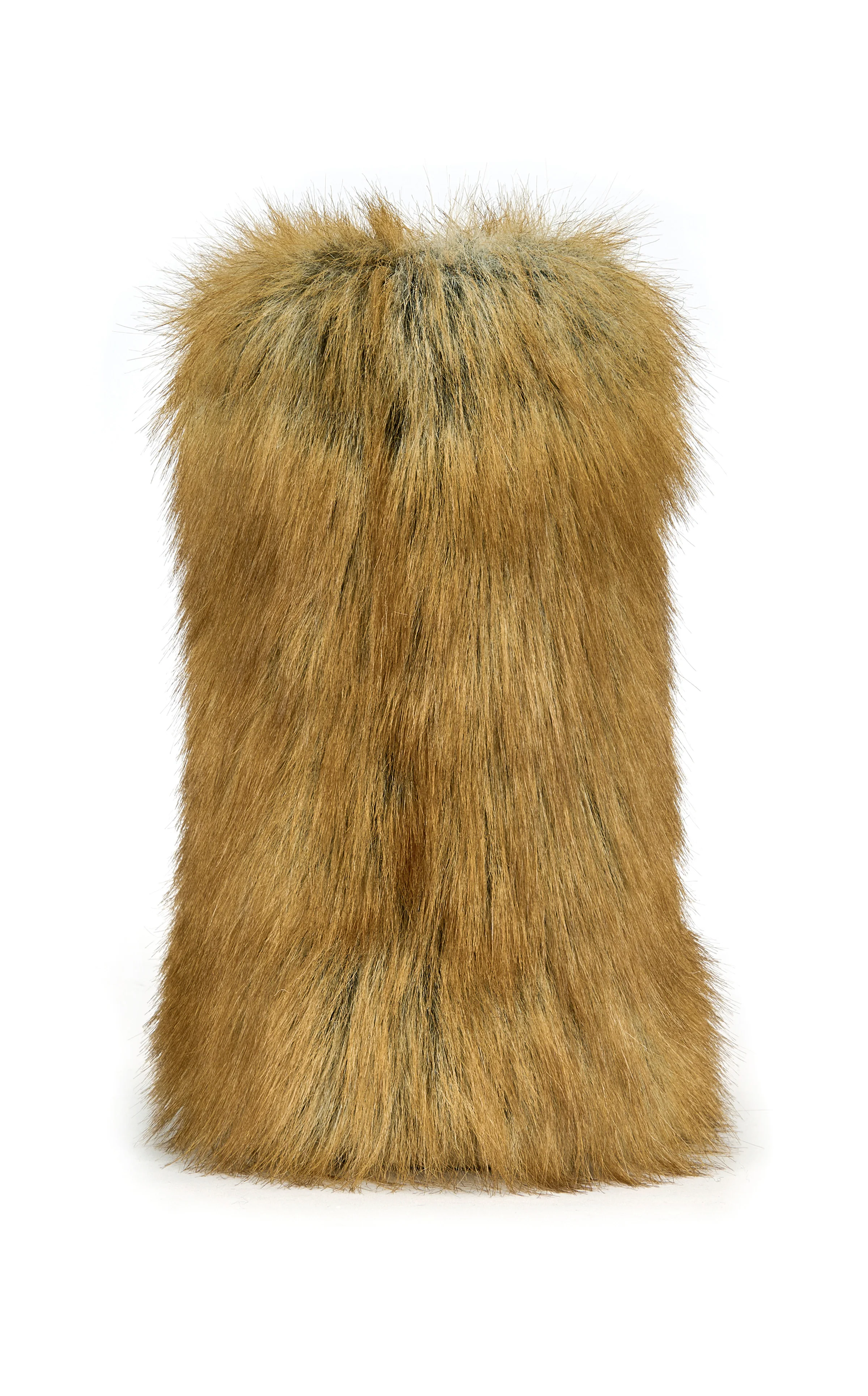NADIANNA-TAN FAUX RED FOX FUR BOOTIE - Image 3
