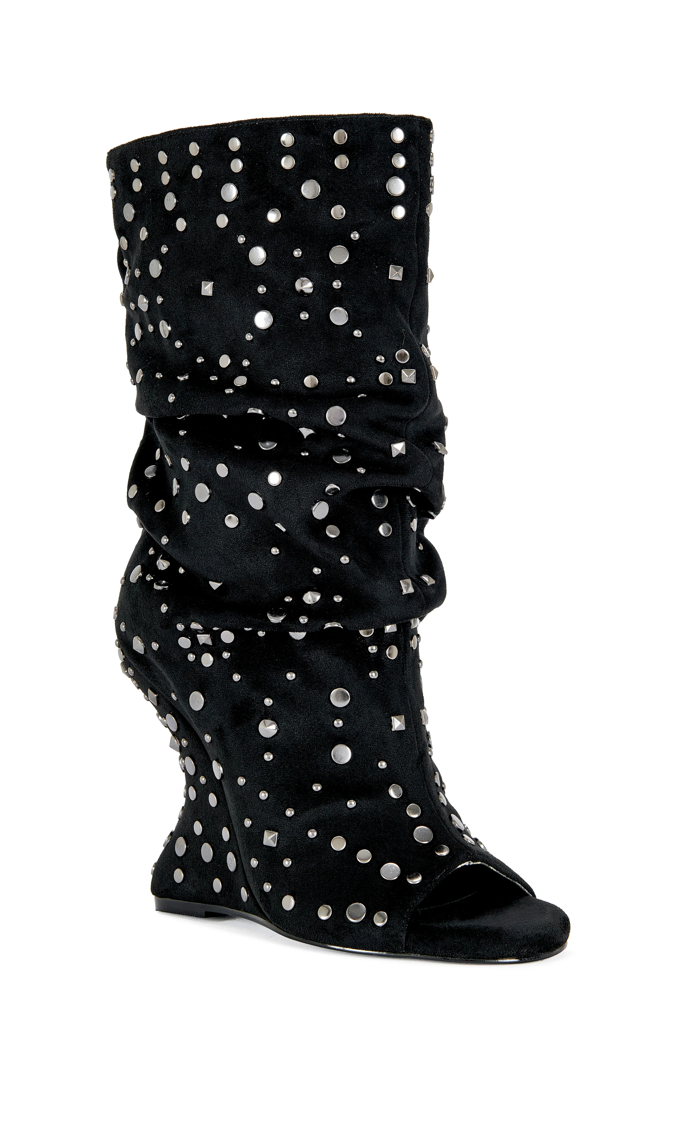 NAOMANI-GUNMETAL WEDGE BOOTIE - Image 2